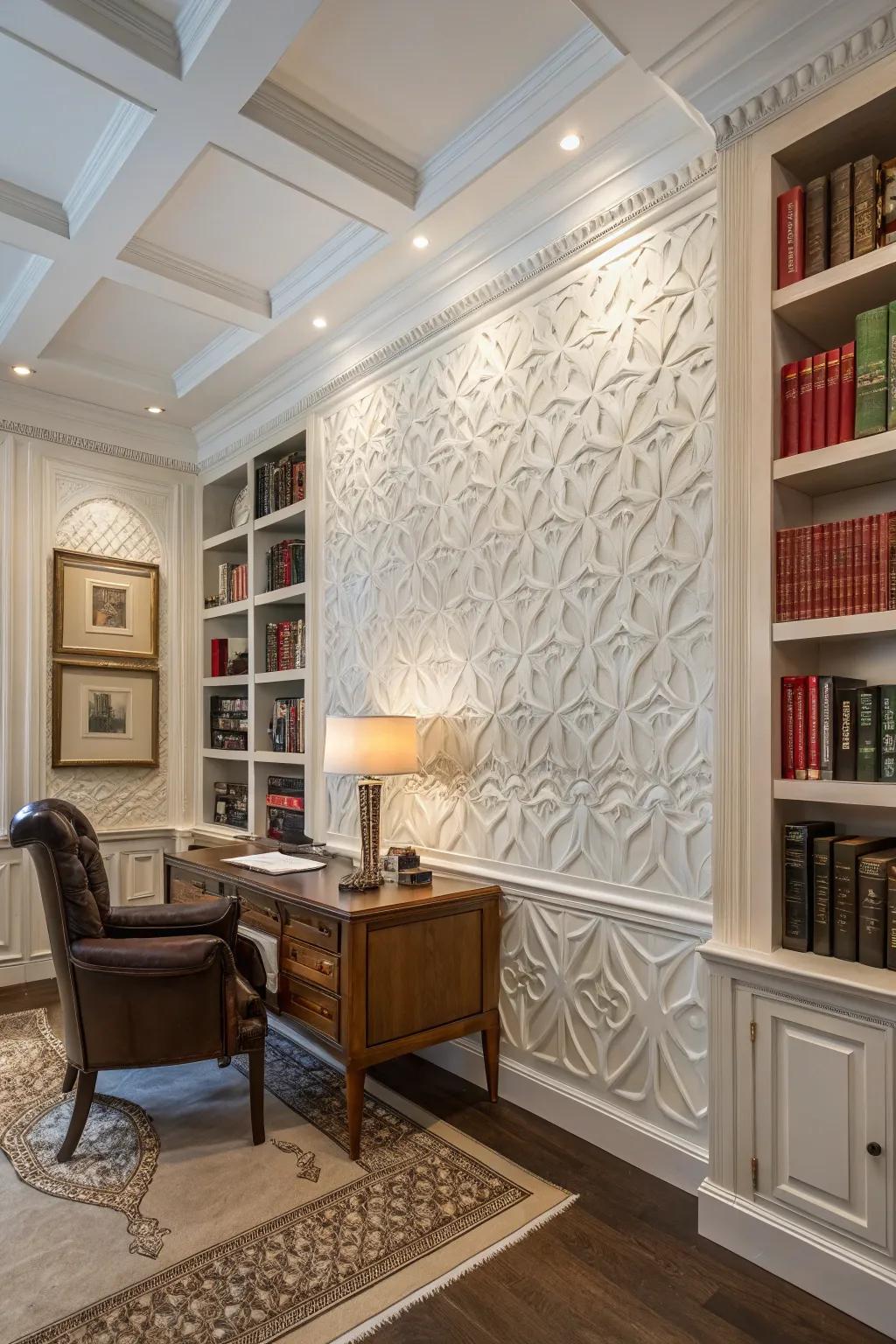 Unusual textures can elevate and transform any space.