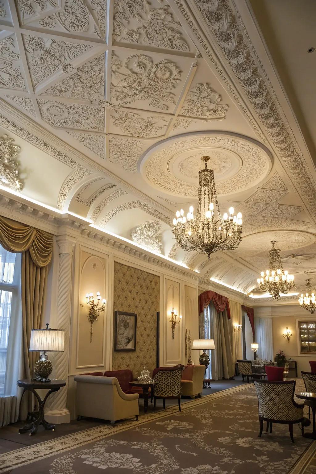 Enhance your home’s aesthetic with unique overhead designs.