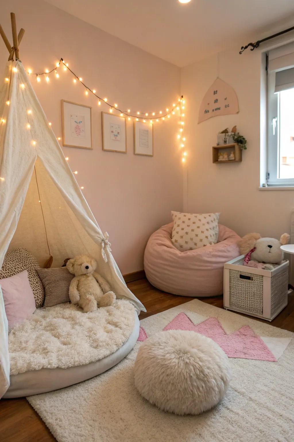 A quiet area for infants to relax.
