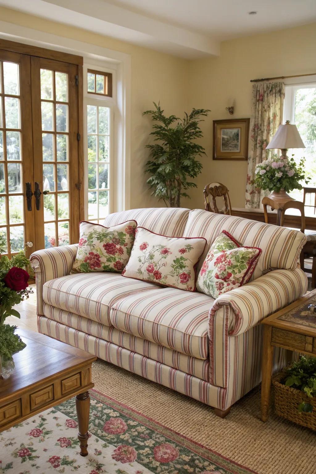 Mixing designs adds visual appeal.