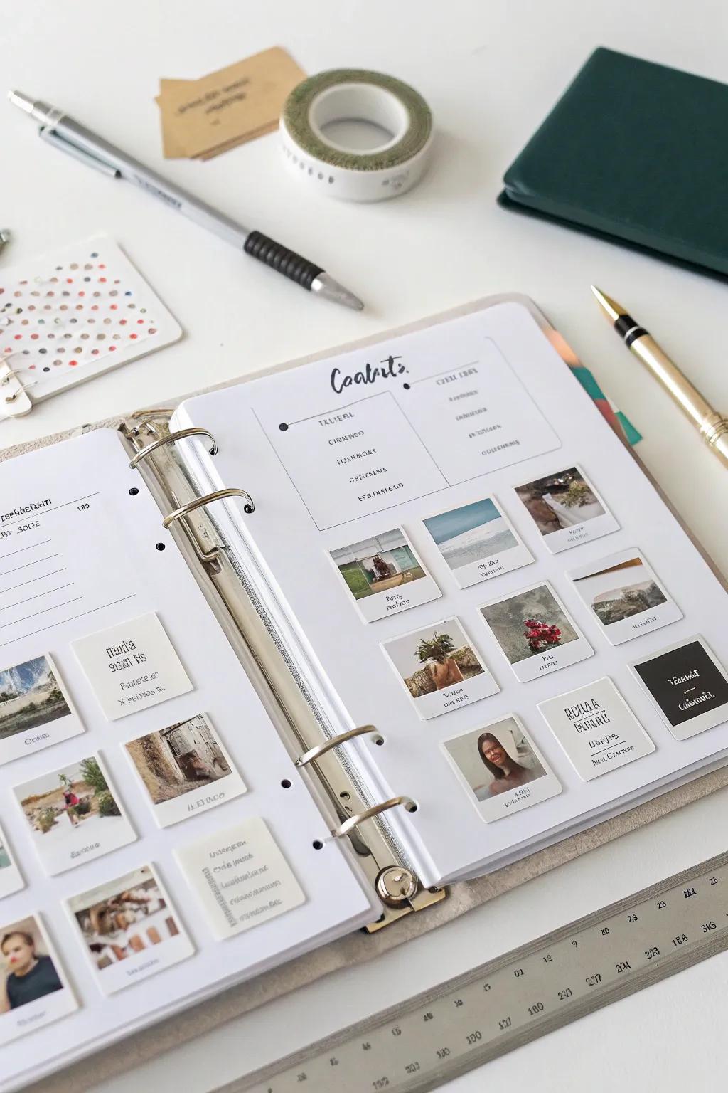 A contacts section ensures quick access to important information.