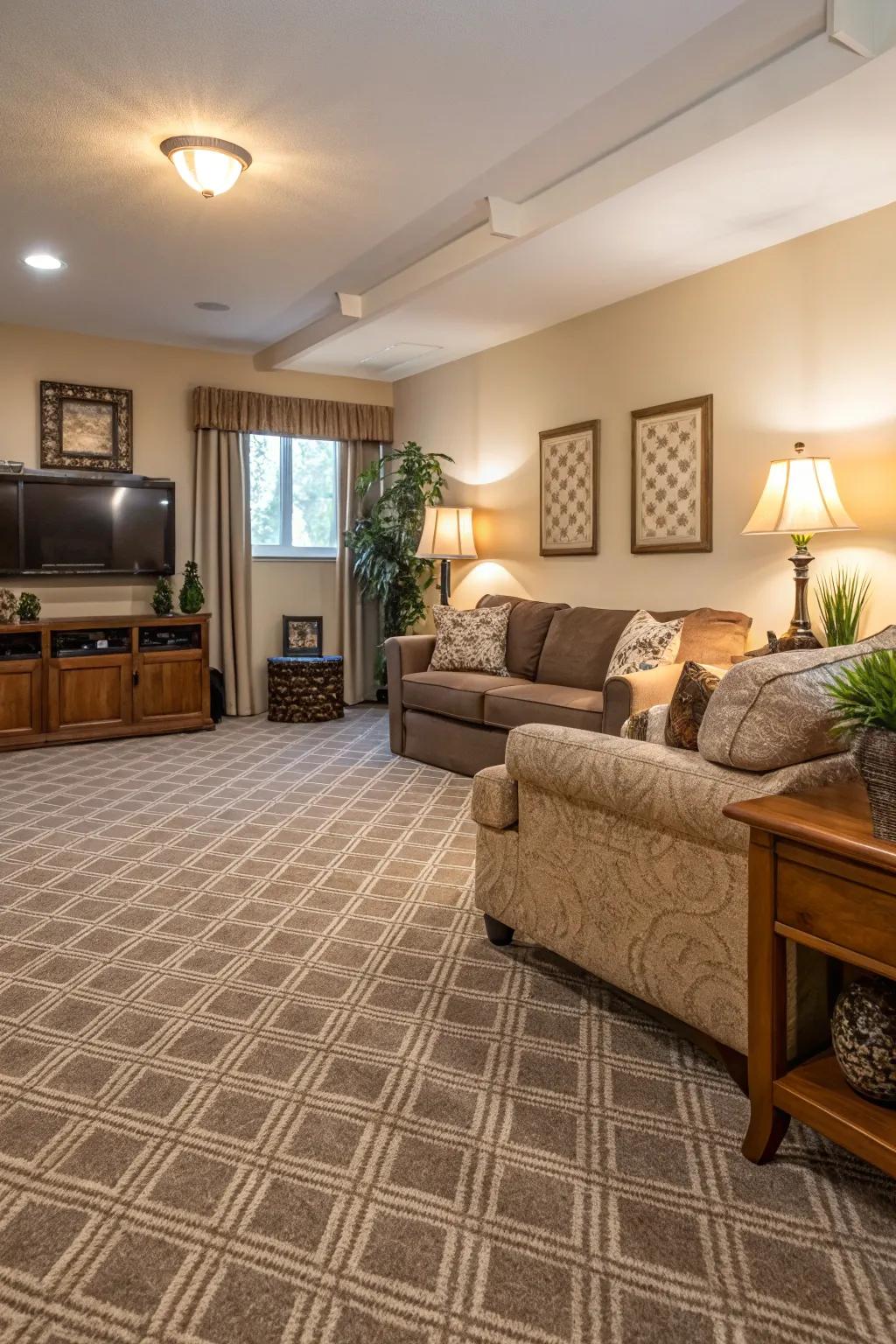 Carpet tiles enable customizable warmth and comfort in any living space.