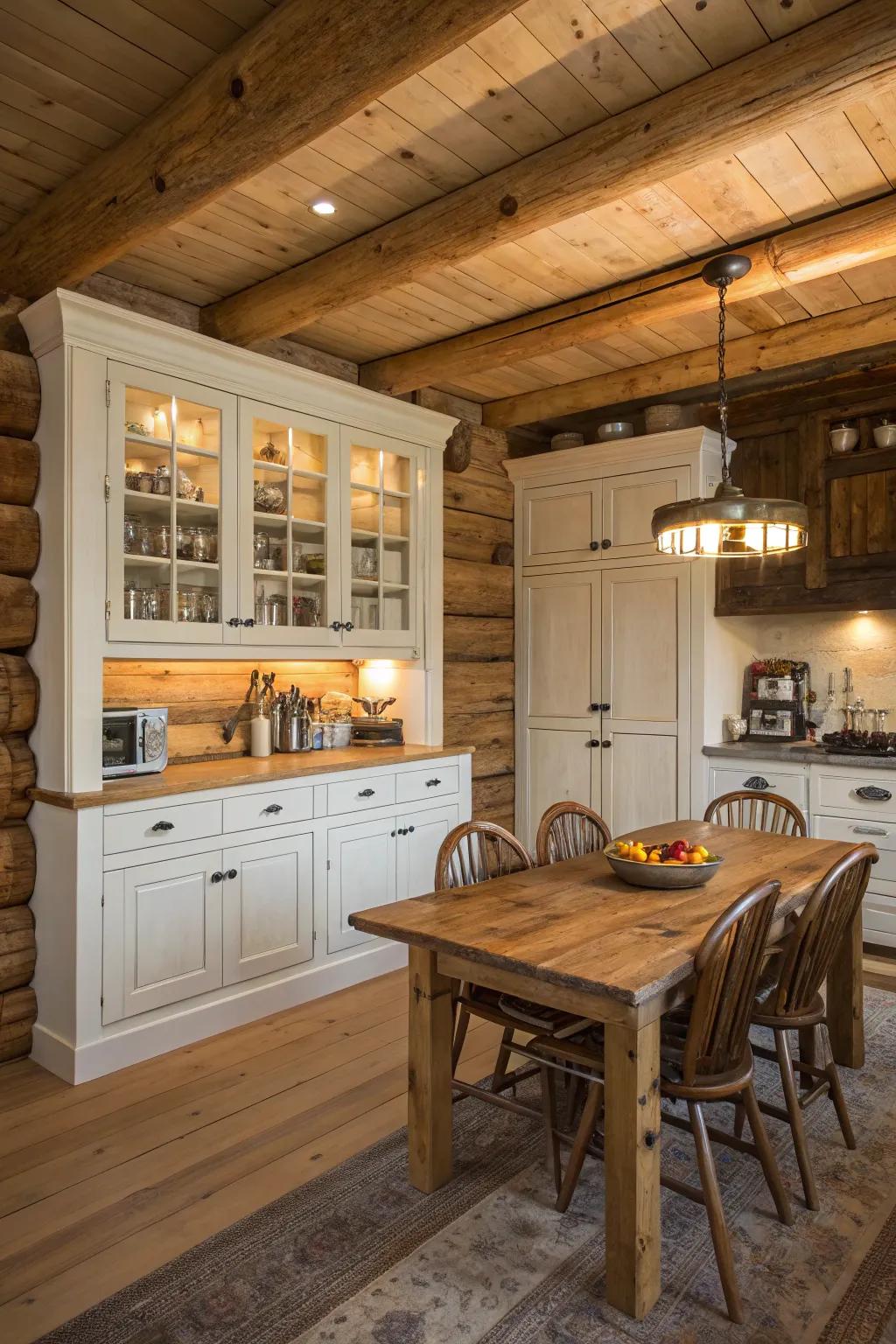Ingenious concealed cabinets amplify storage capacity whilst upholding a seamless visual.