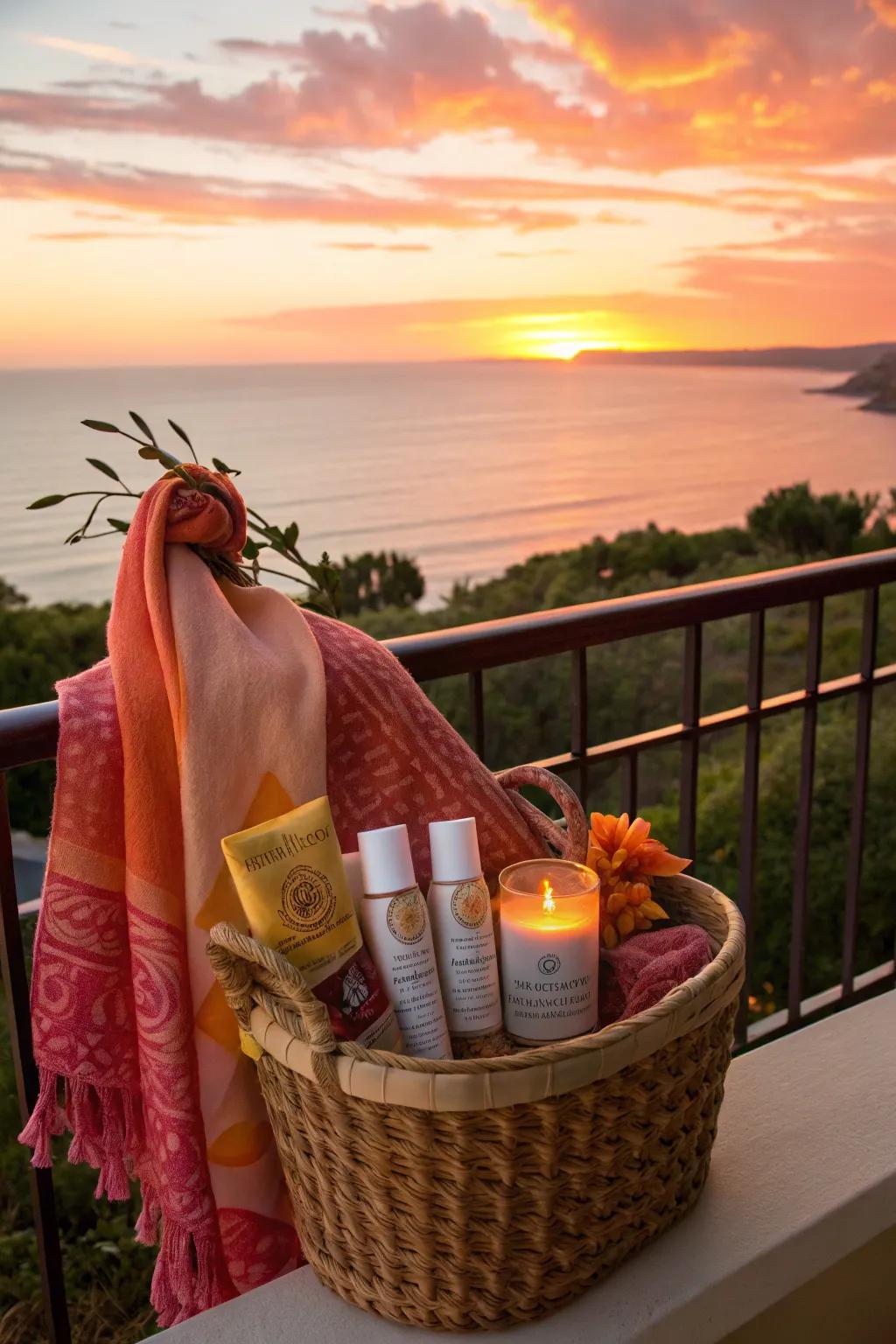 Sunset Calm: An uplifting spa experience.