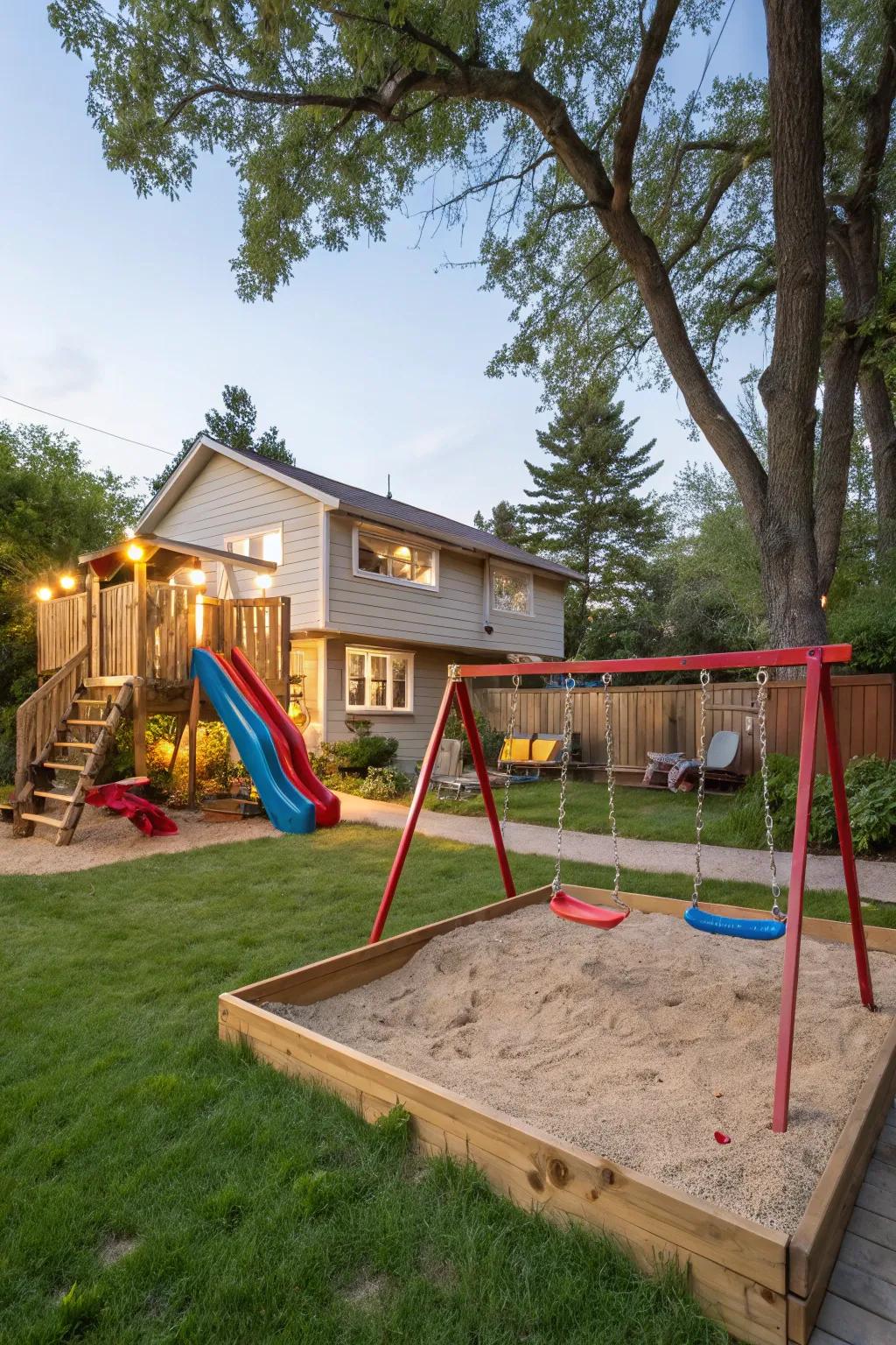 A child-friendly play area that keeps children amused.