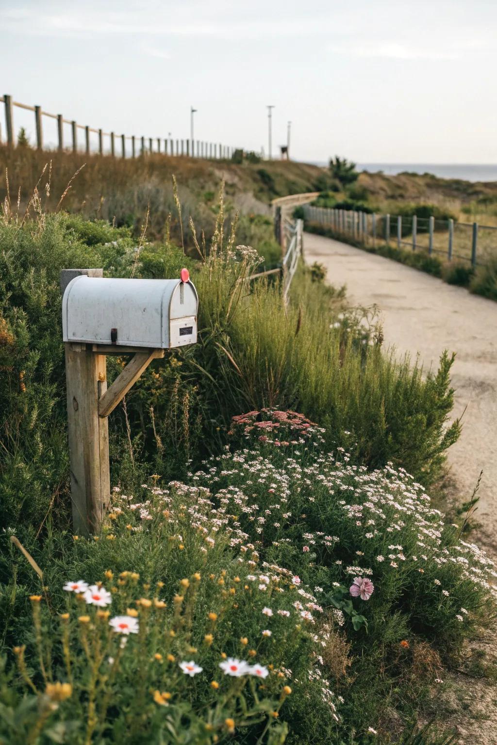 Local plants promote sustainability and seamlessly integrate into the environment.