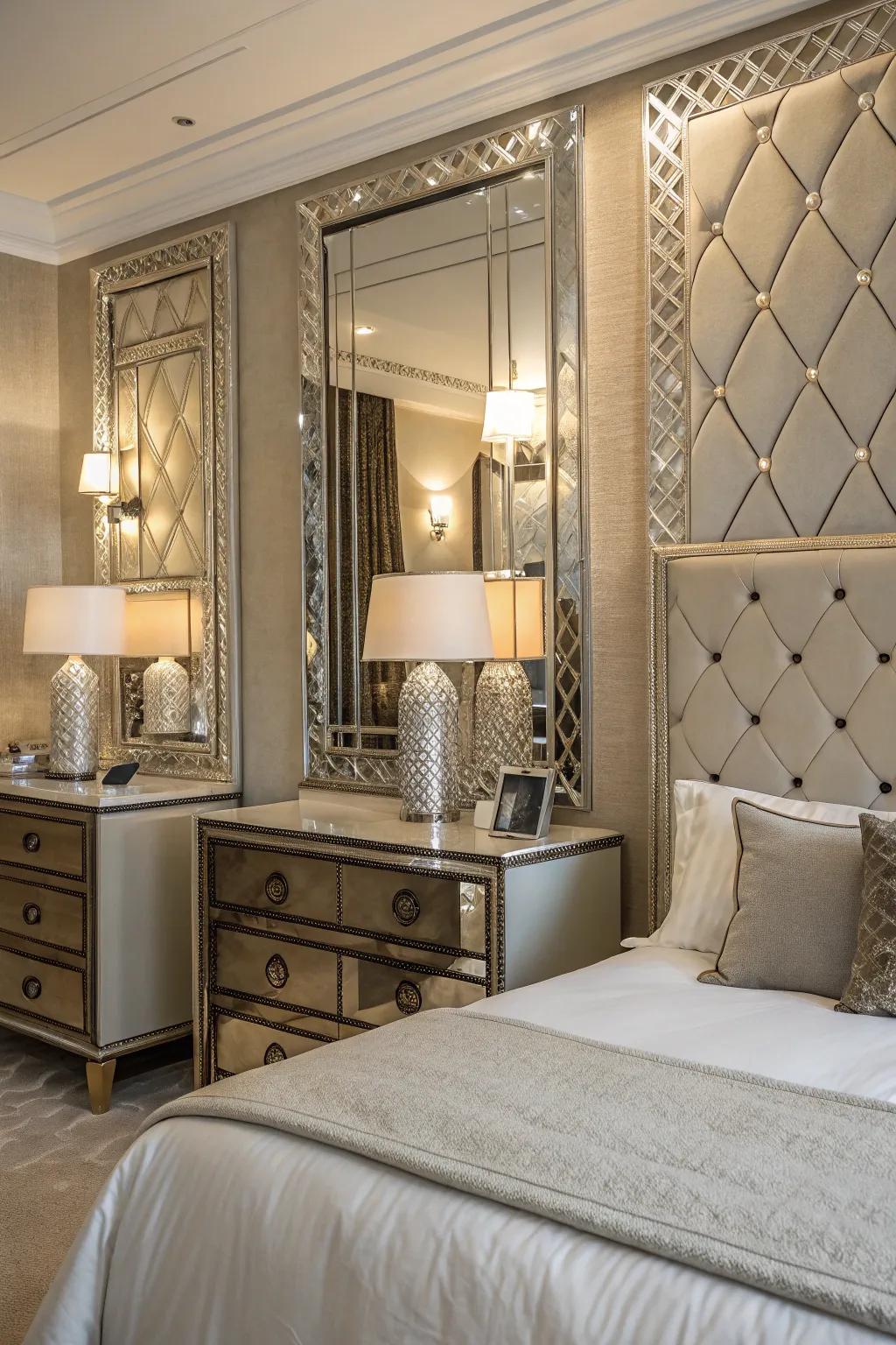 Metallic highlights on reflectors append a nuance of opulence and gleam.