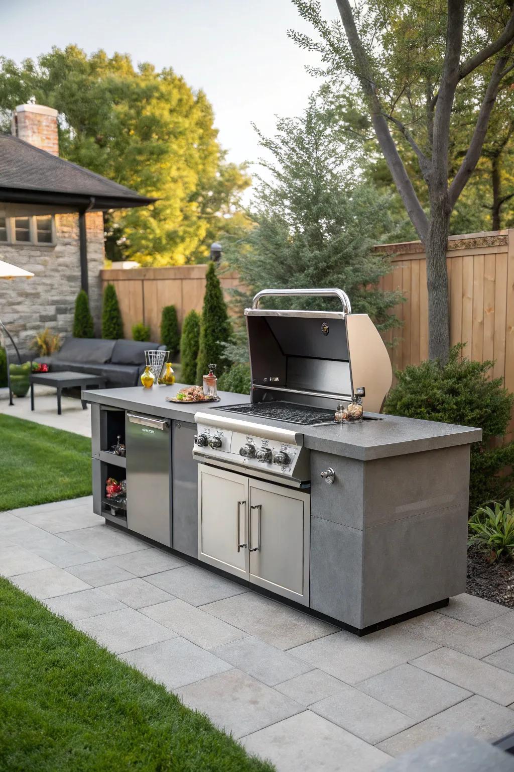 Strong materials guarantee the longevity of your BBQ island.