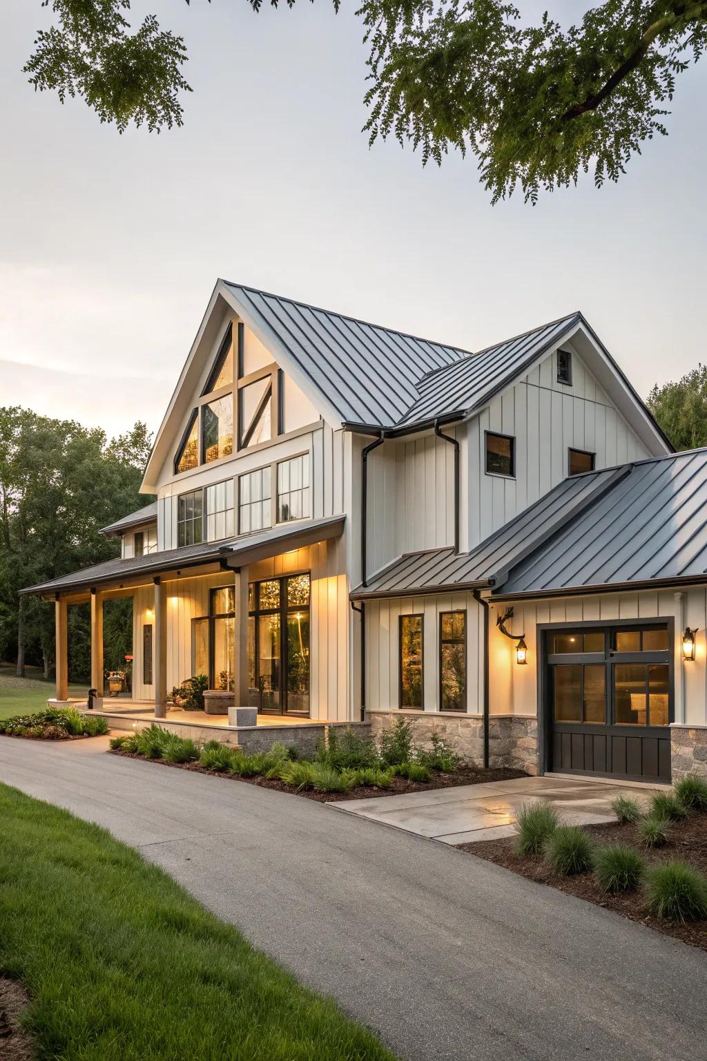 Unexpected charm: Asymmetrical features that add character and interest.