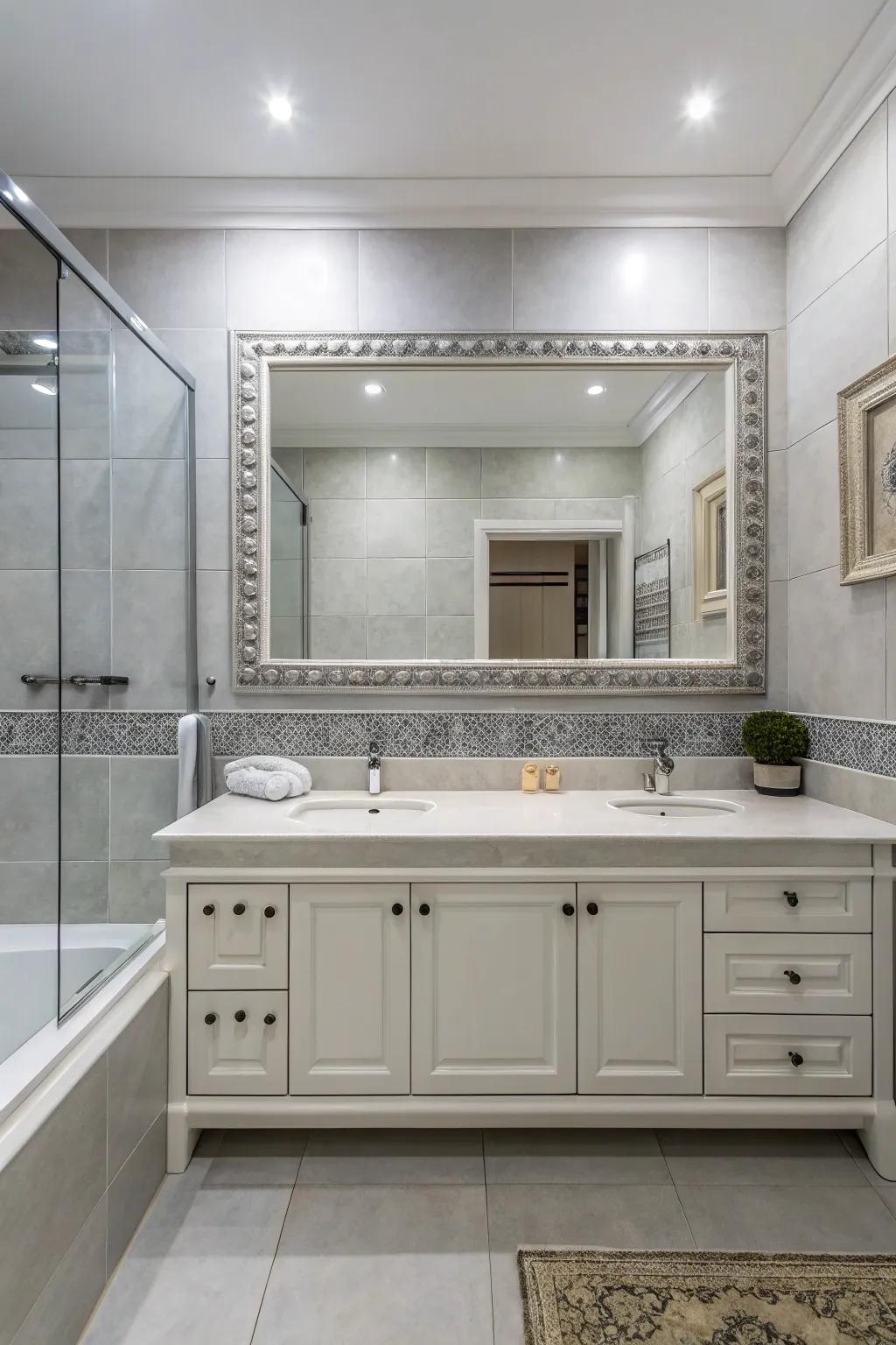 Mirrors amplify illumination and area, creating an expansive feel.