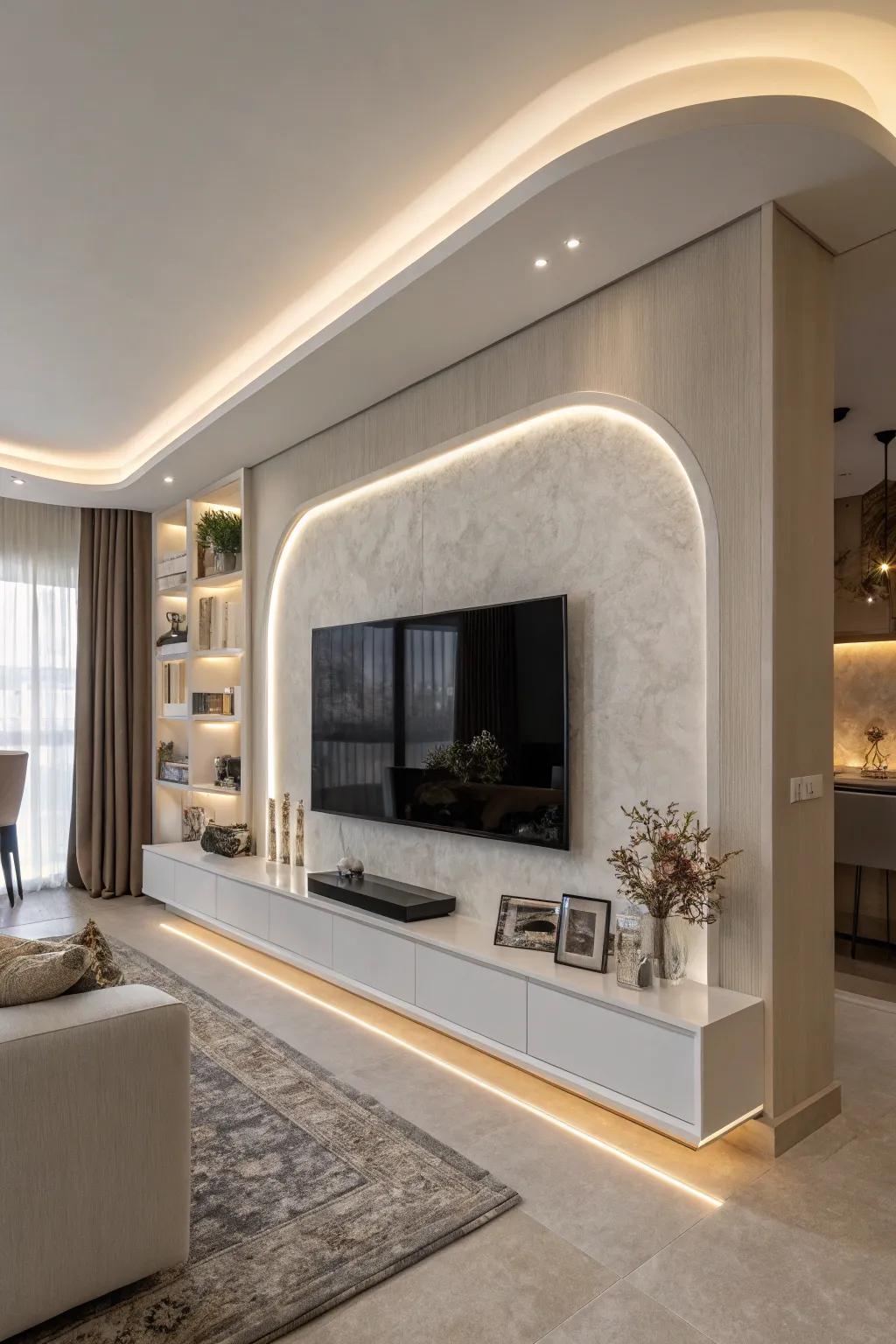 Curved designs introduce a streamlined and sophisticated sharpness.