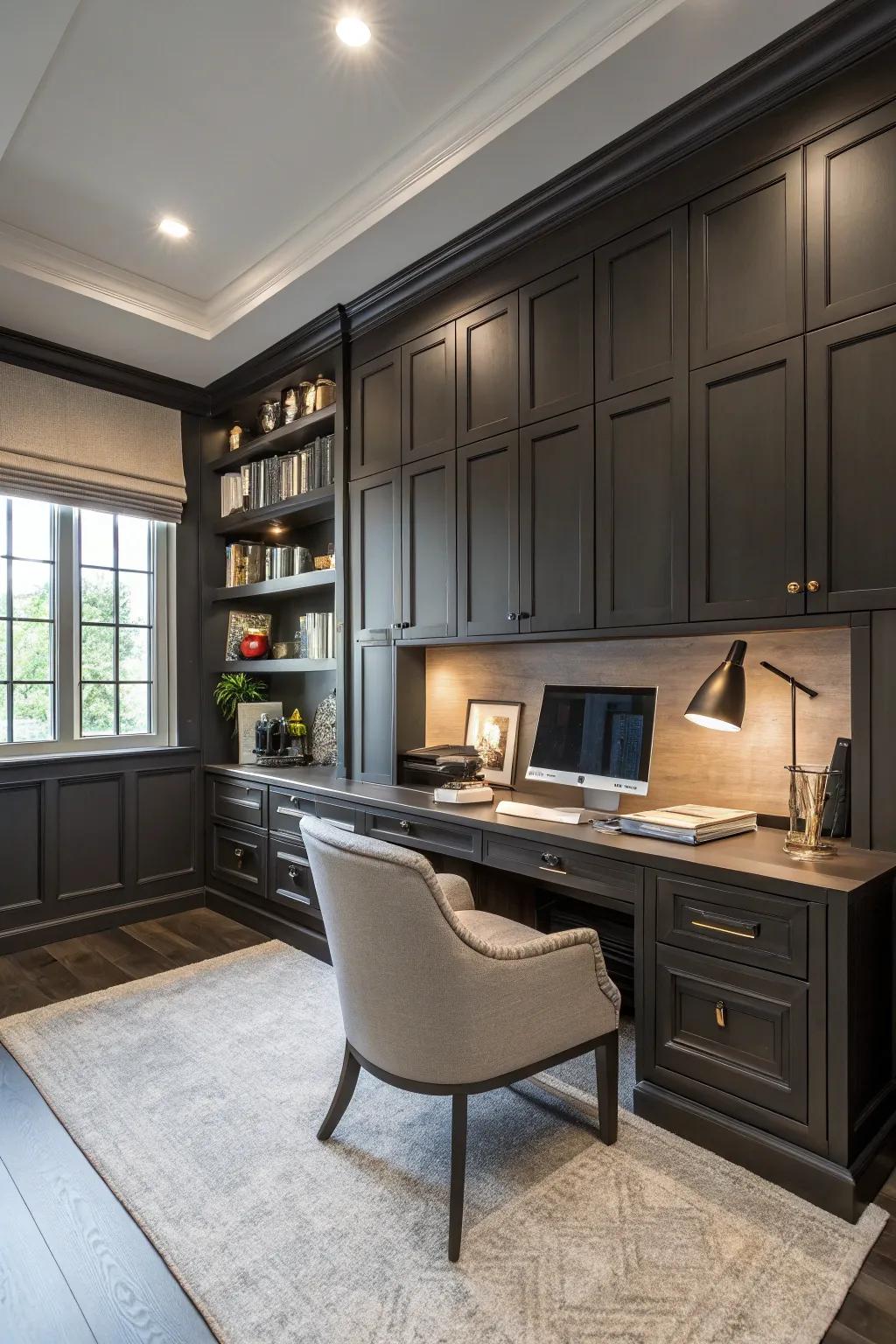 Comprehensive wall boarding delivers a seamless and dramatic layout.