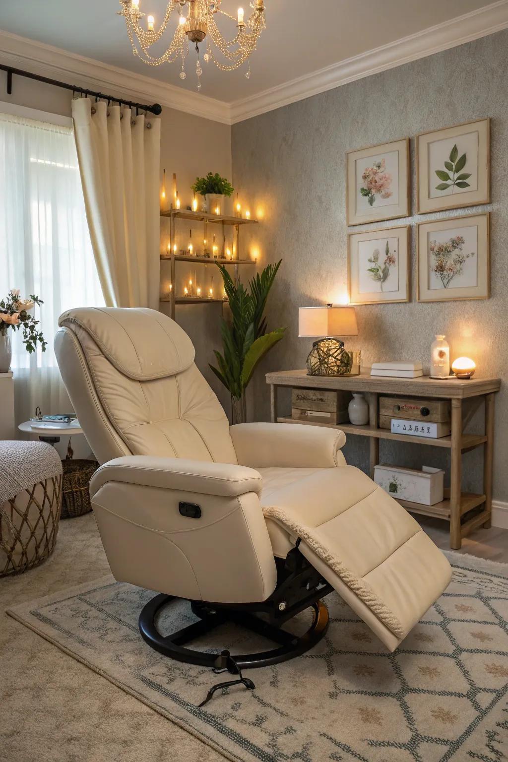 Massage chairs bring relaxation and relief to your workday.