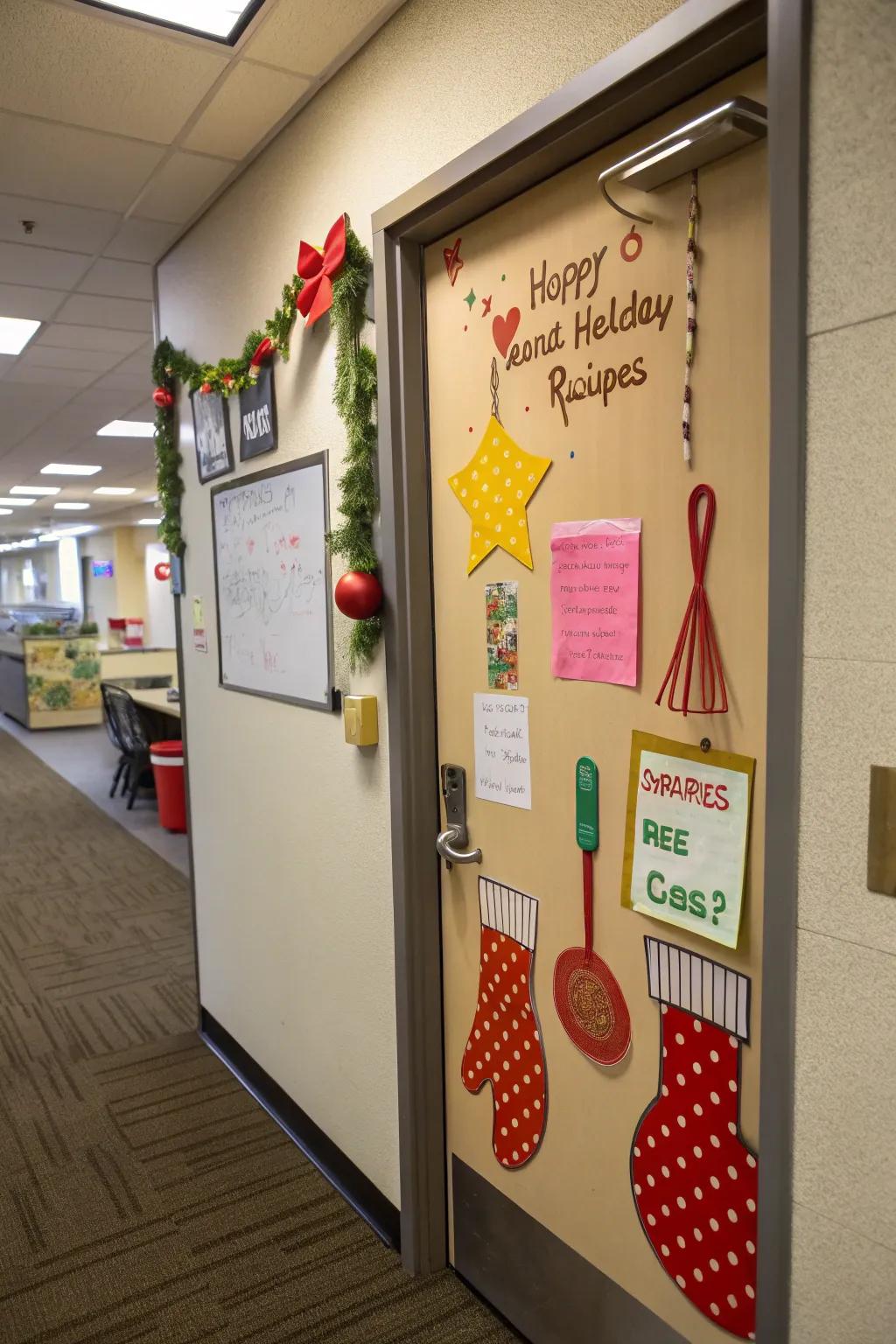 Share the joy of holiday cooking with a Festive Recipe Collection door.