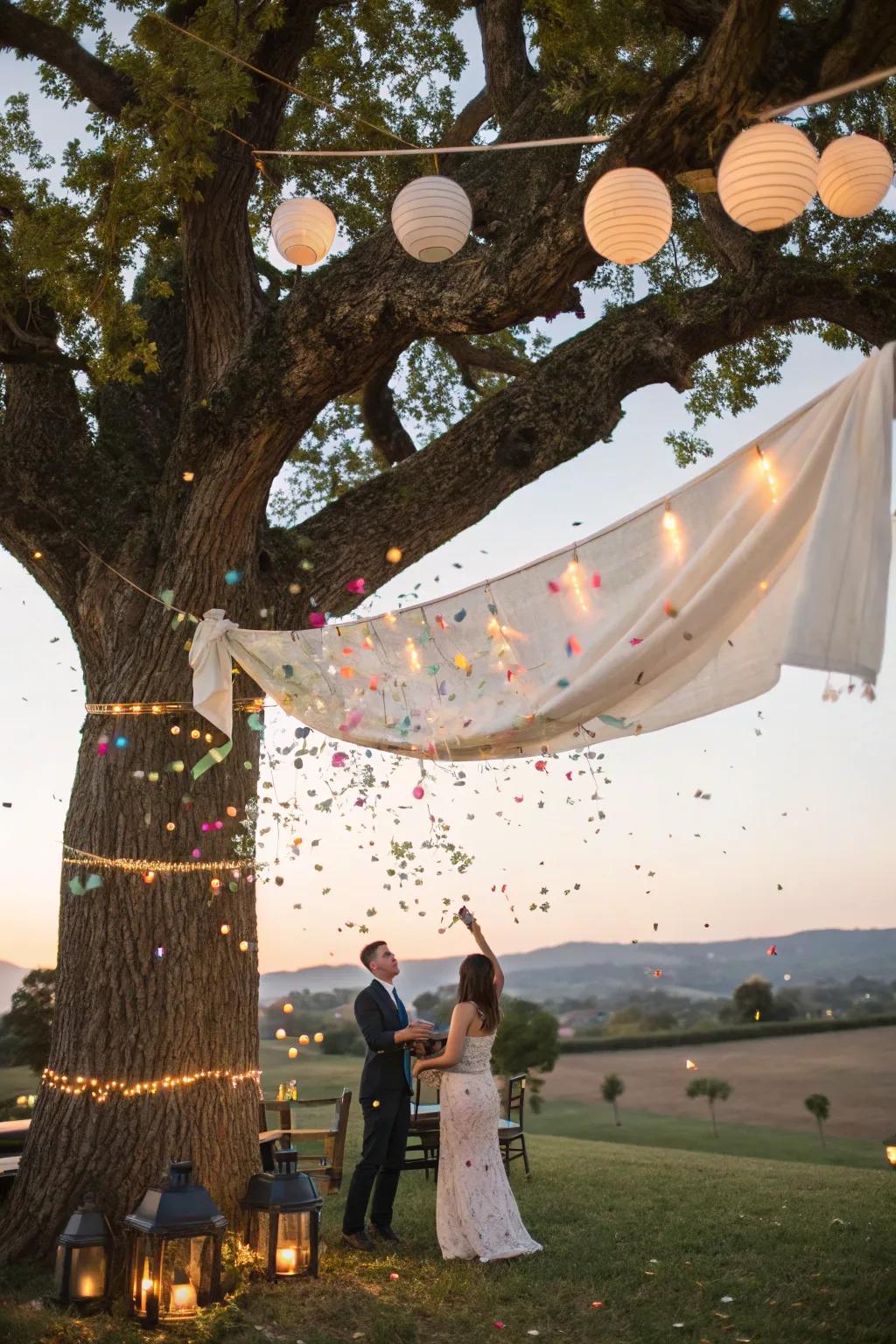A tree suspension makes a nice surprise.