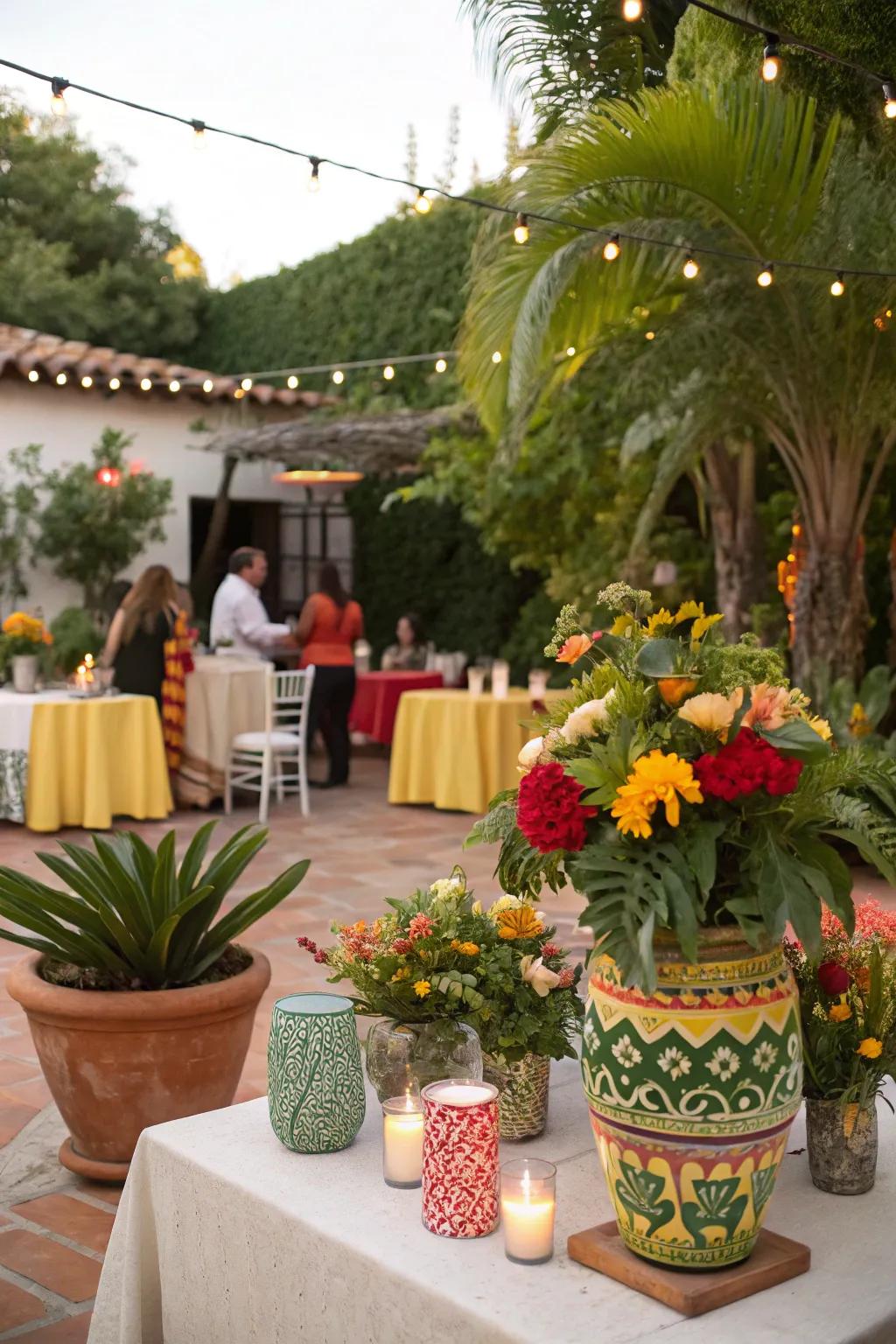 Impart charm and sustainability with reusable decor items.