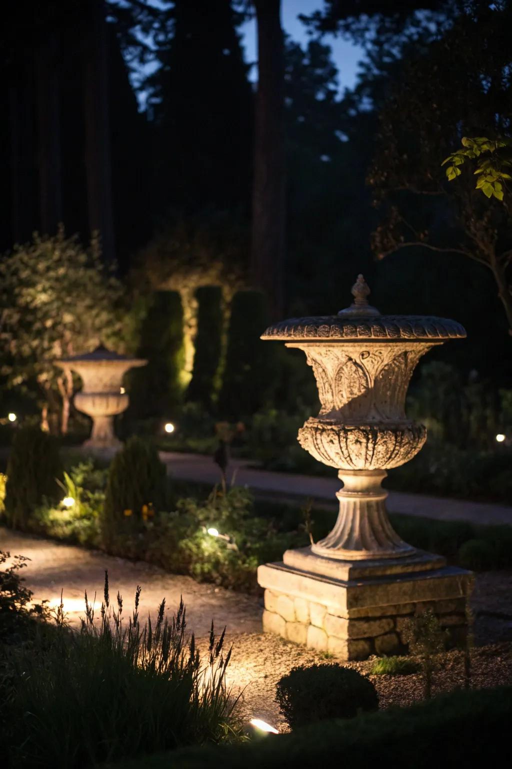 Spotlight the highlights of your garden.