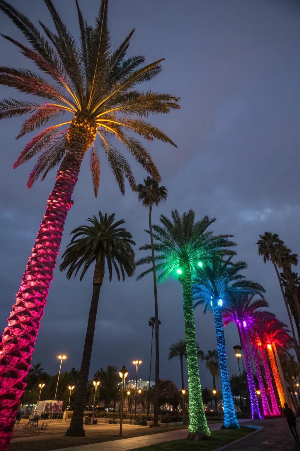 Adjust the mood using flexible color-shifting LEDs.