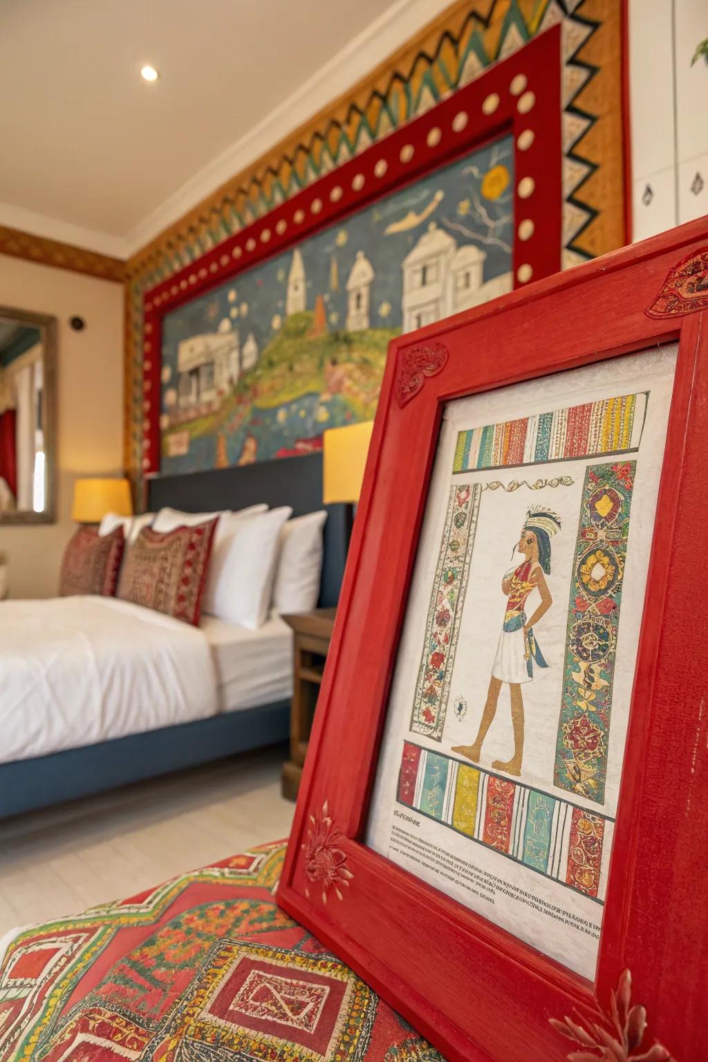 Vibrant frames produce a striking contrast.