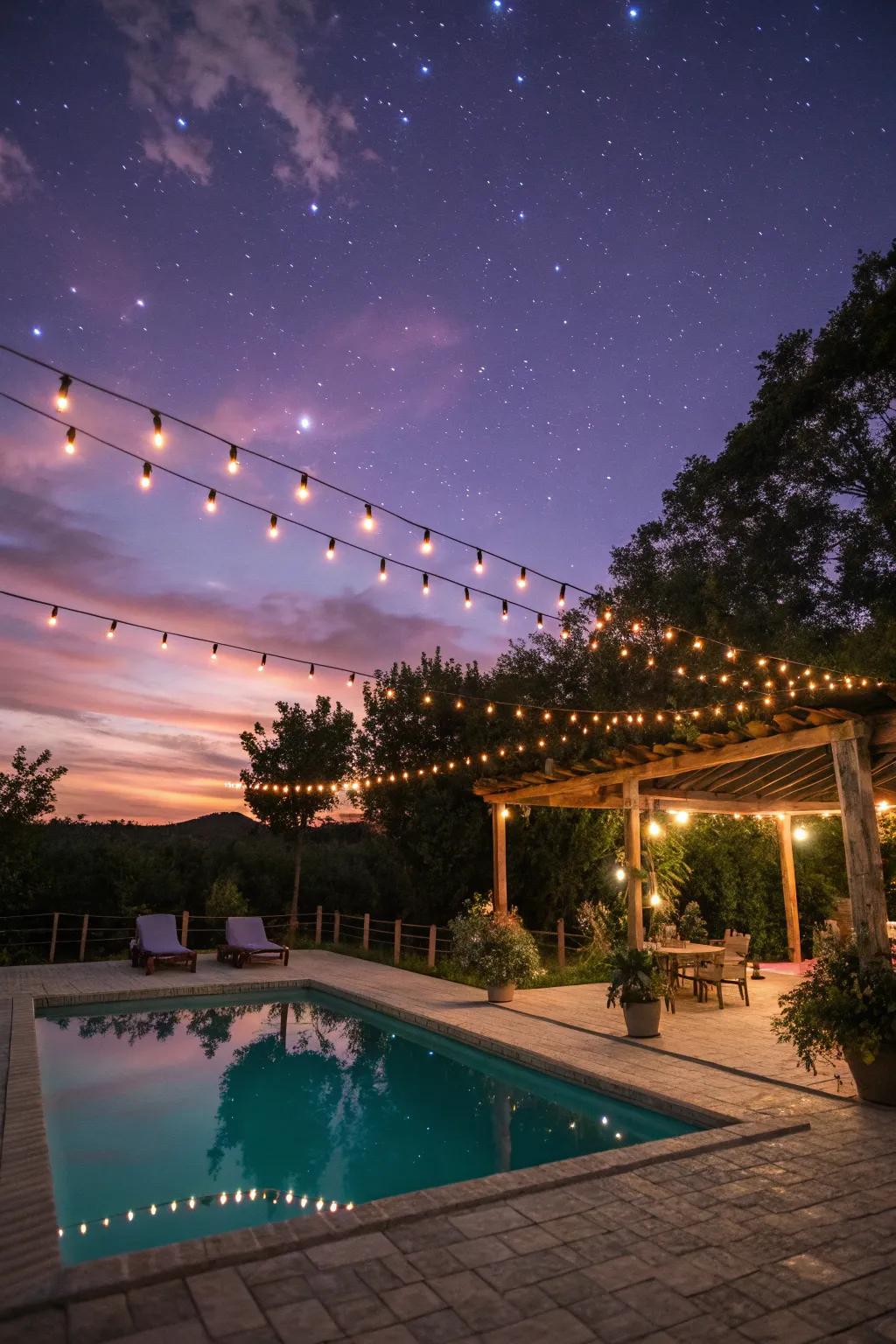 Contribute a hint of magic having string lighting.