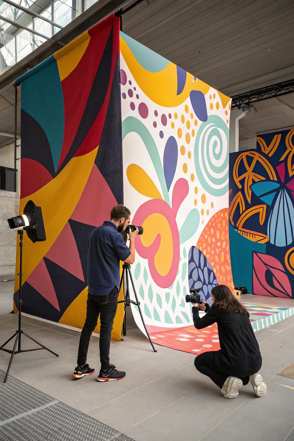 With a striking abstract canvas, there's an artistic flair.