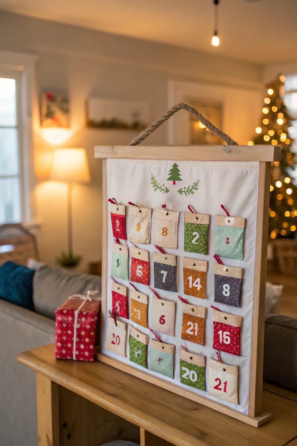 Craft a handcrafted advent calendar to add daily cheer to your holiday season.