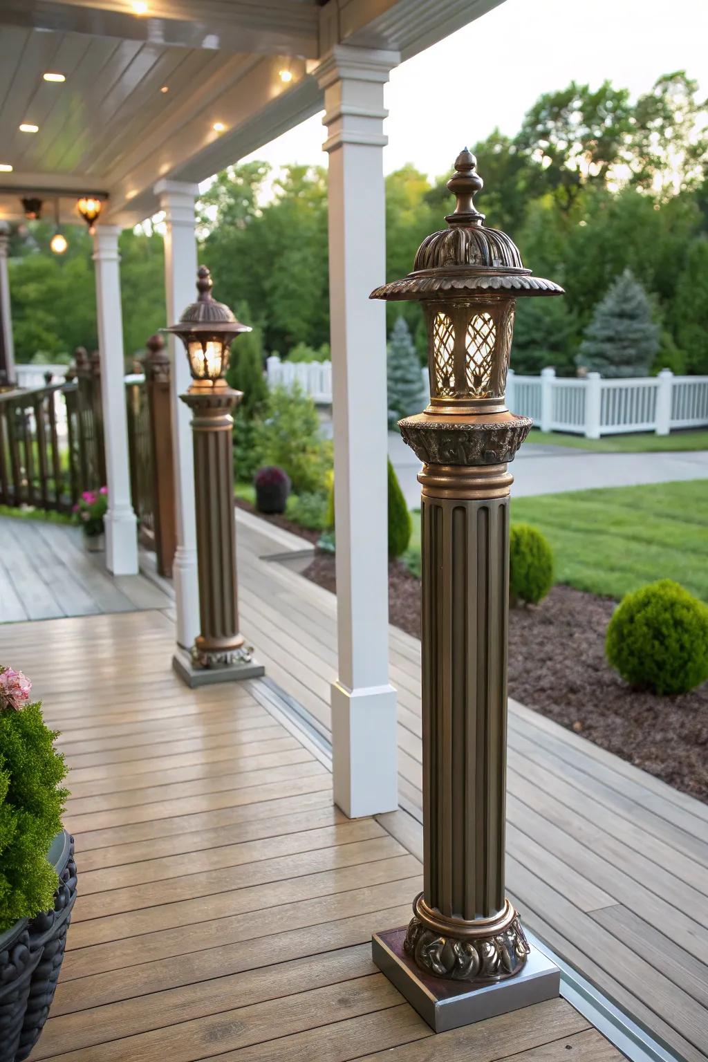Metallic finishes add a touch of glamour.