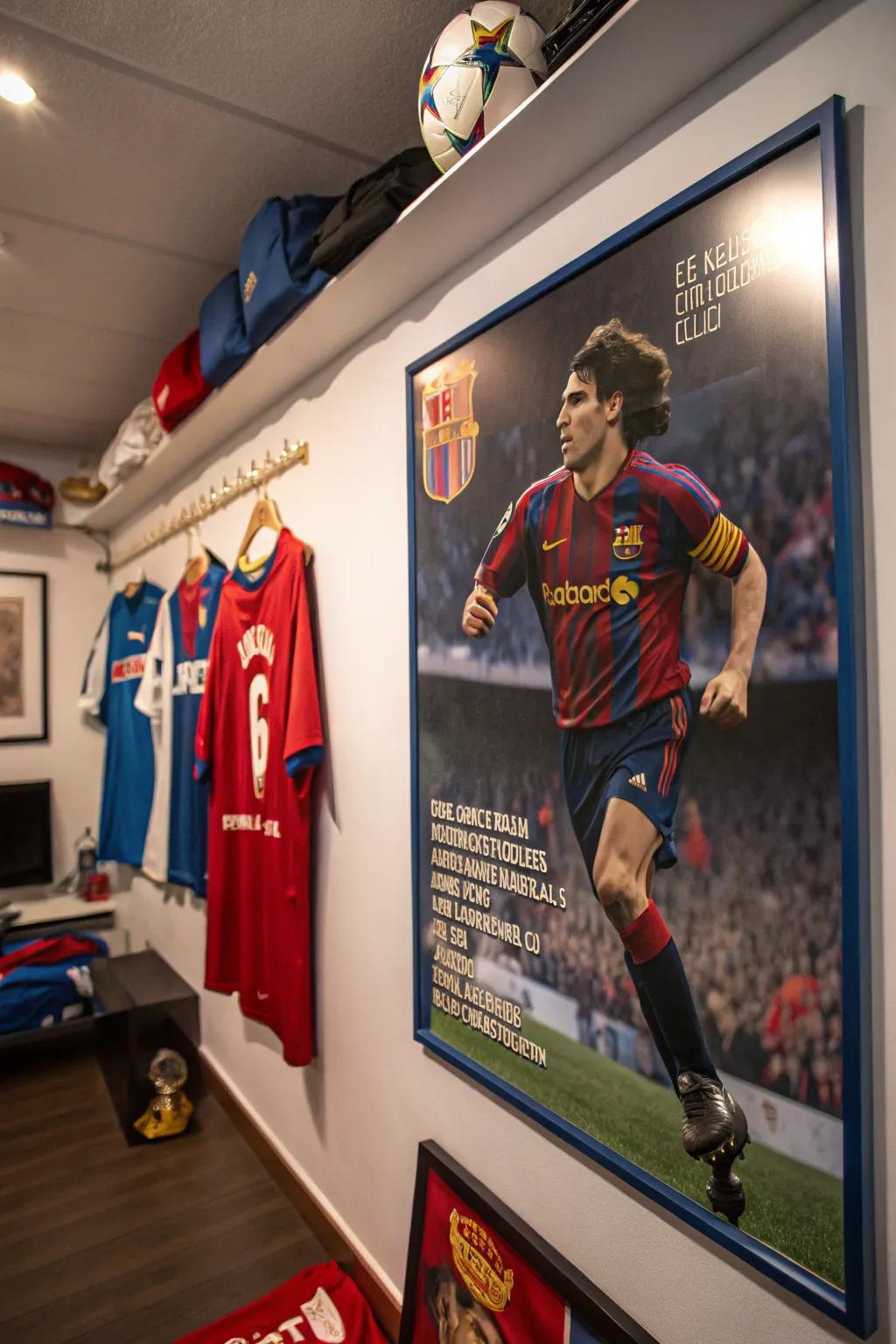 An athletic icon art piece that fuels athletic dreams.