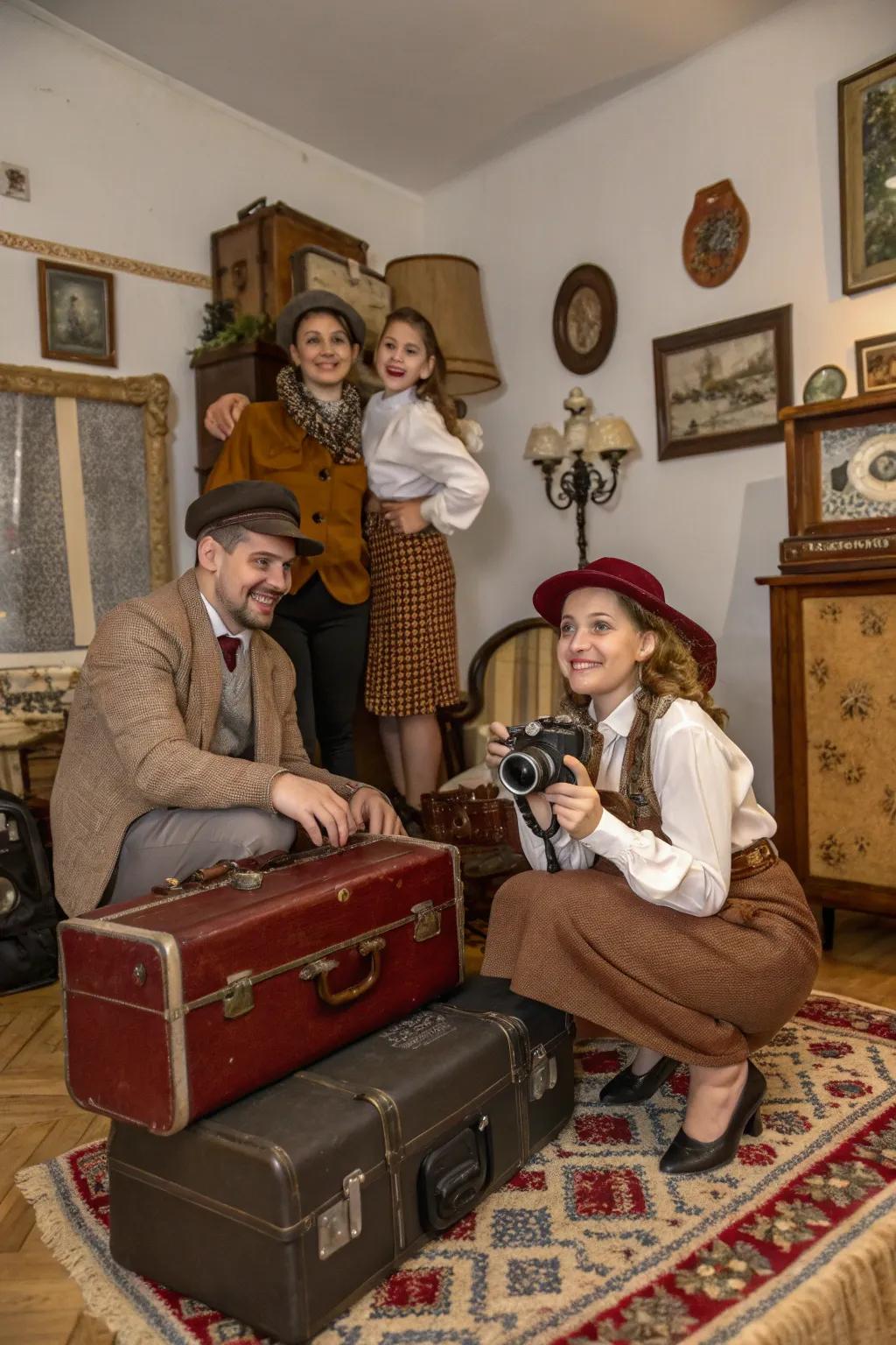 Include depth and charm through vintage accessories that convey a story.
