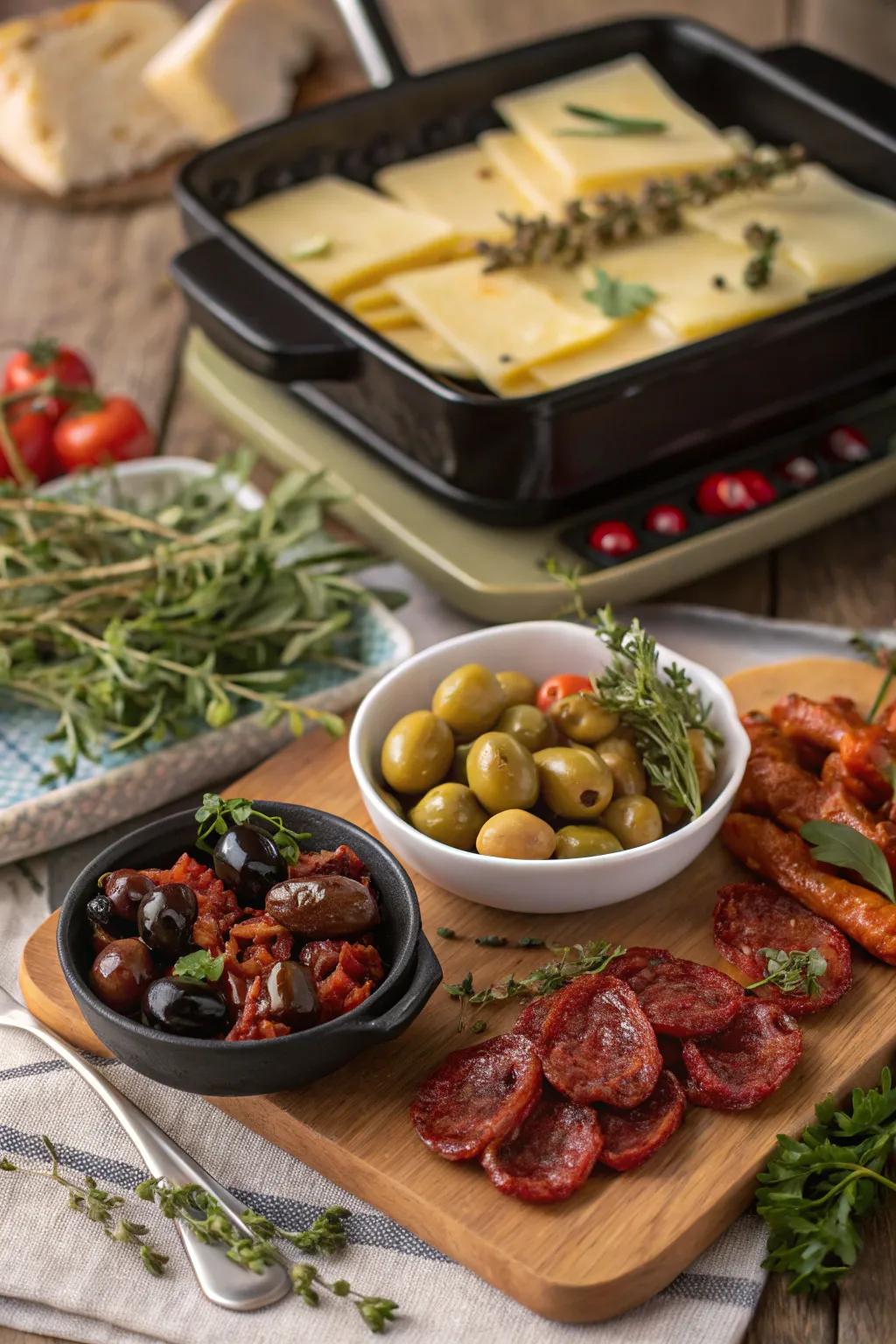 A Mediterranean spin on raclette for an unforgettable dining experience.