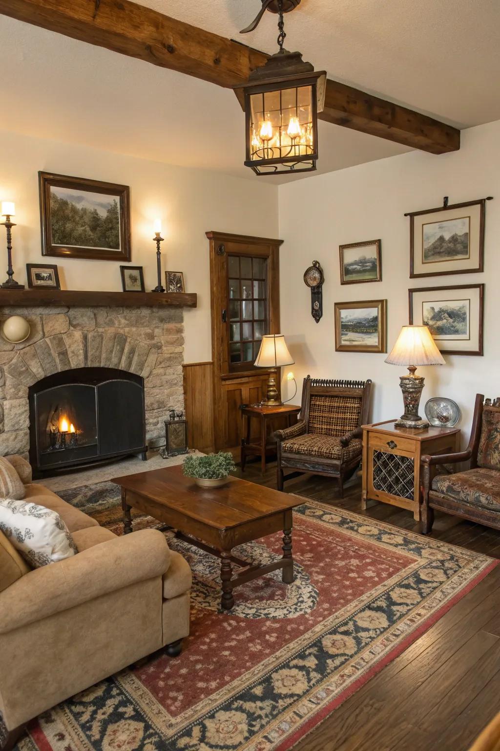 Incorporating vintage finds adds character and history to your home.