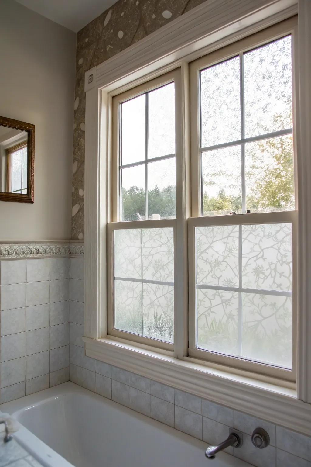 Add privacy and style with window covering.