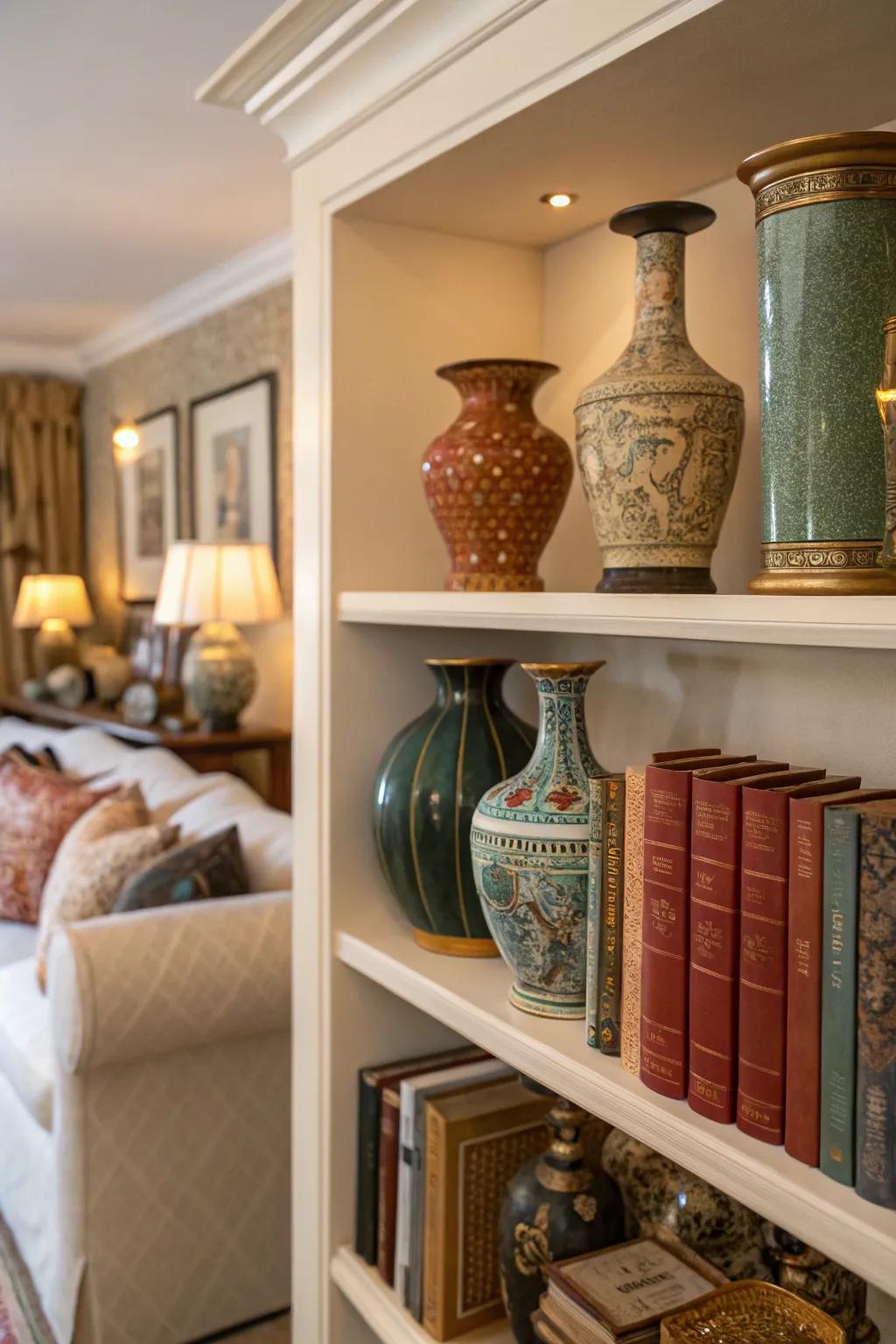 Displaying a grouping incorporates individual appeal.