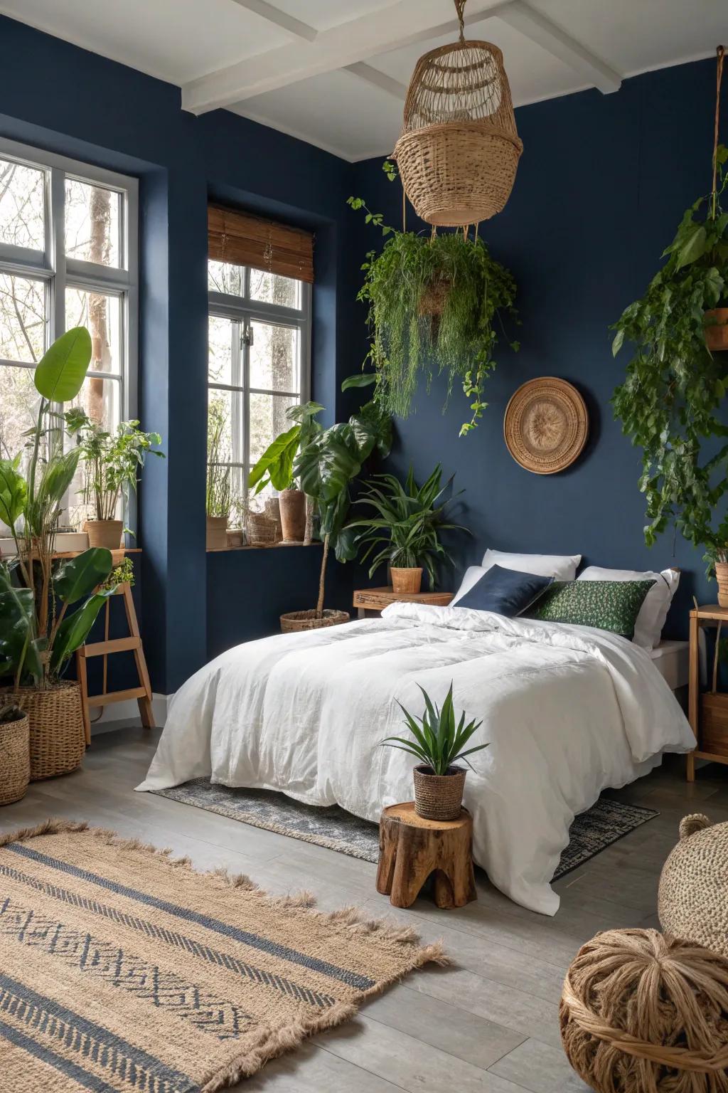 Indoor plants include a fresh and lively element to deep decor.