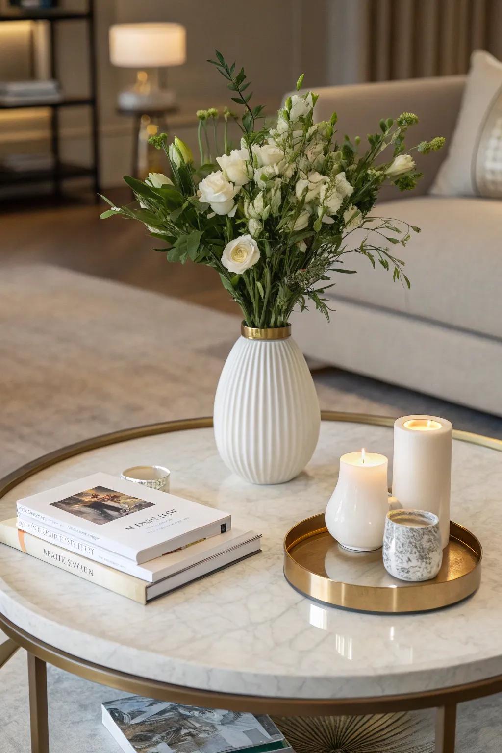 Minimalist decor offers elegance and simplicity.