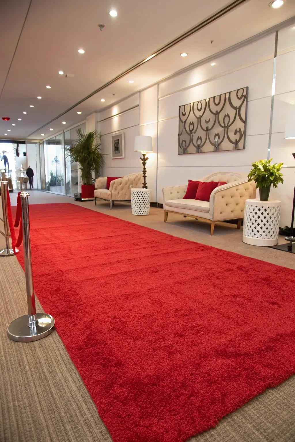 A bold floor covering can transform your room into a vibrant space.