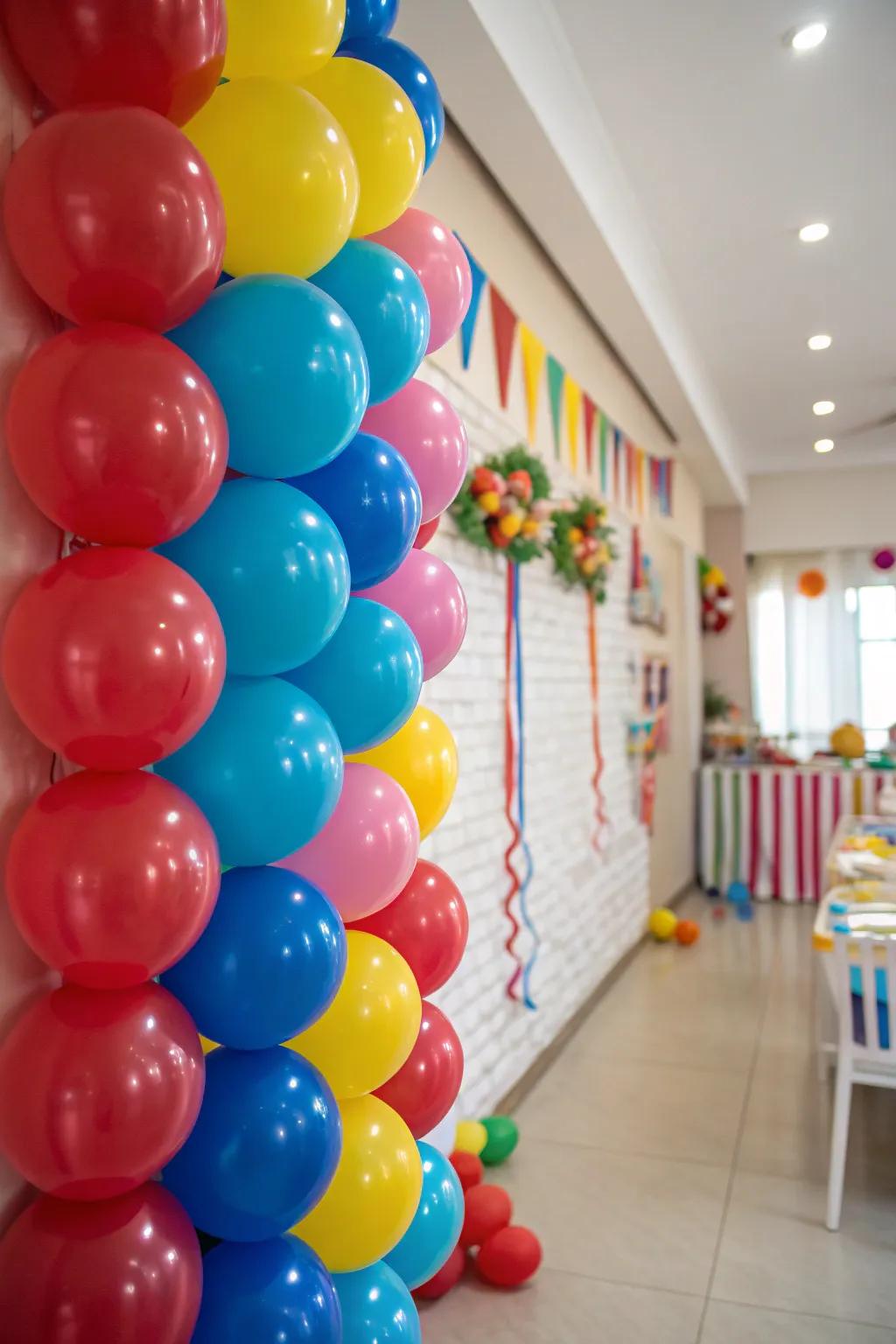 Bubbles contribute to an enjoyable atmosphere.