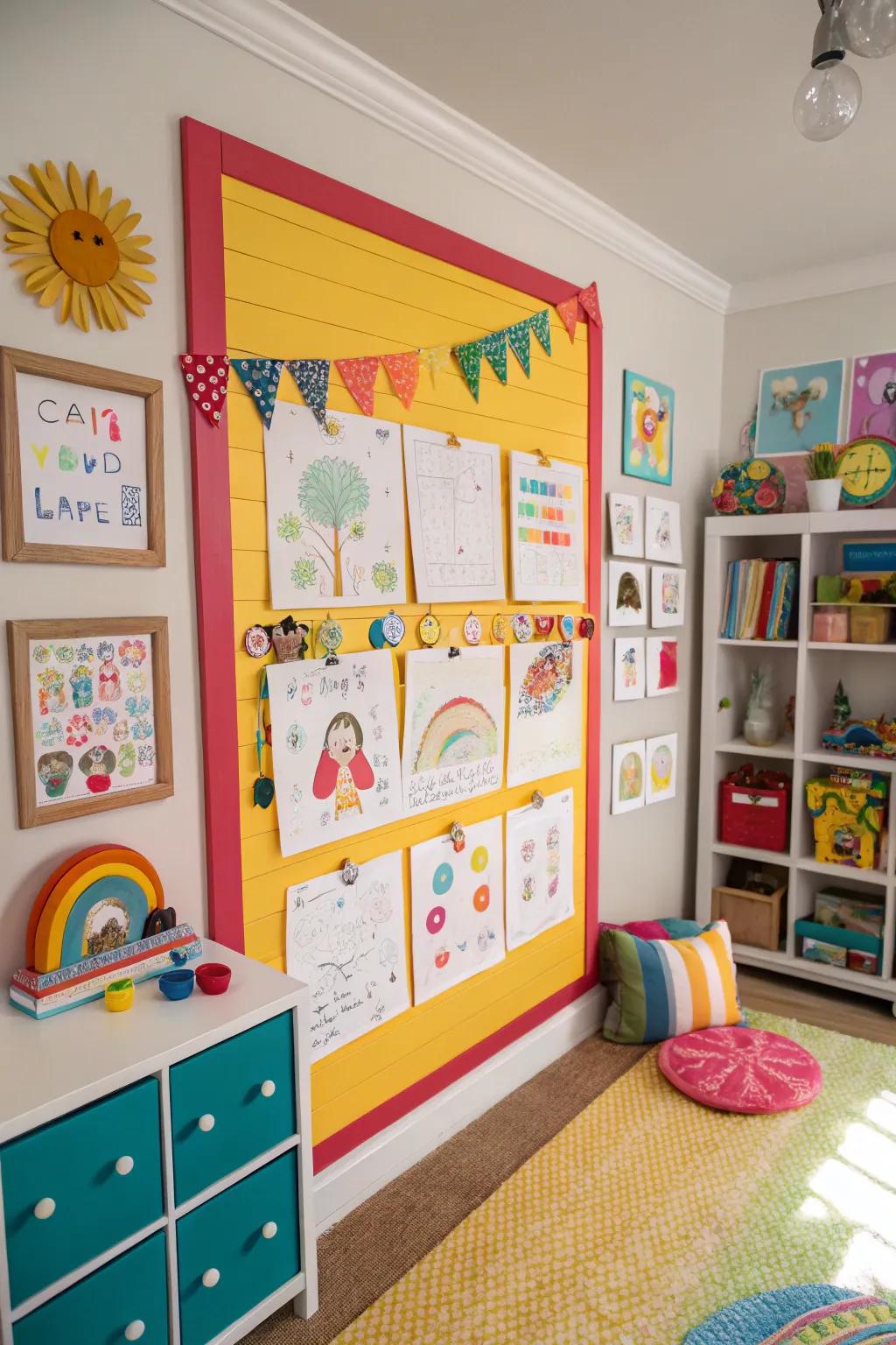 Promote creativity in your child by using a playful beadboard memo board.