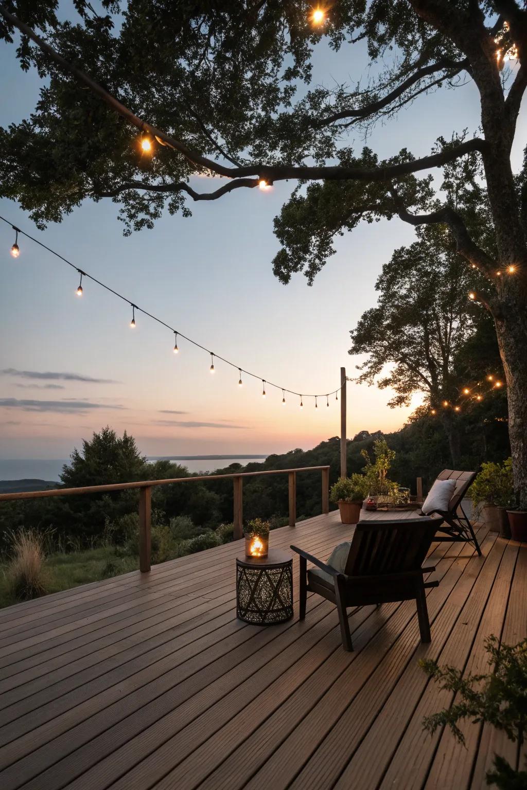Subtle illumination elevates the ambiance and usability of your deck at nighttime.