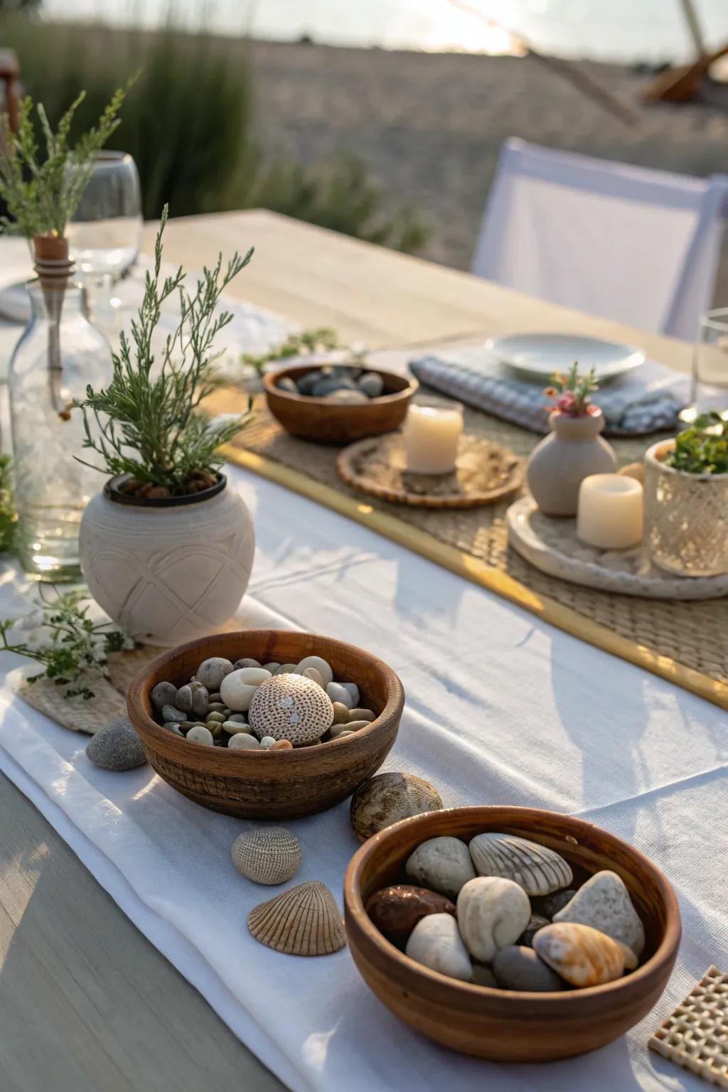Motifs of nature bring an outdoor ambiance into the space.