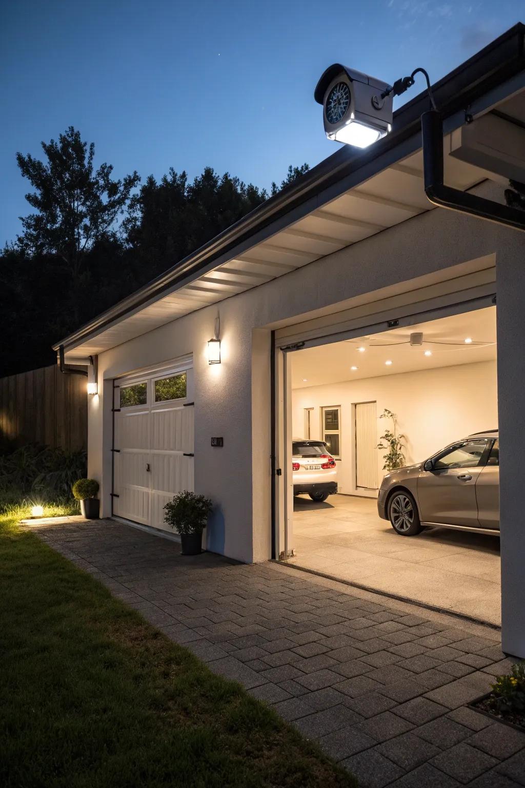 Elevate your garage with smart technology for convenience and safety.