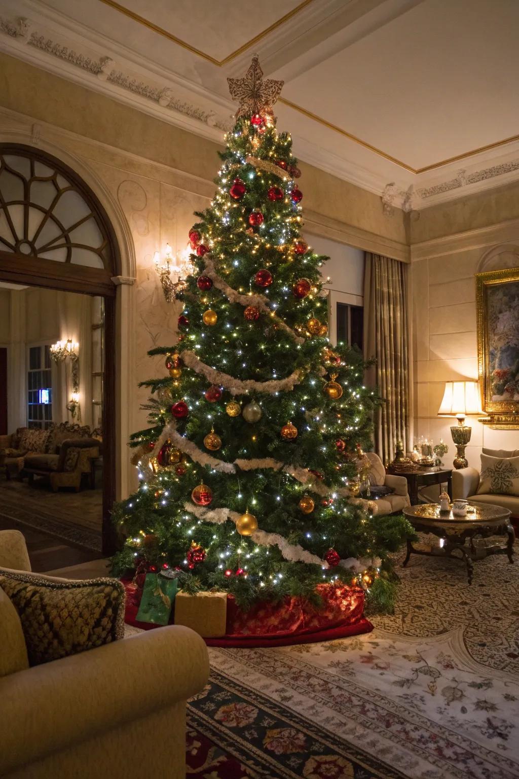 Distributing decorations contributes dimension and fullness.
