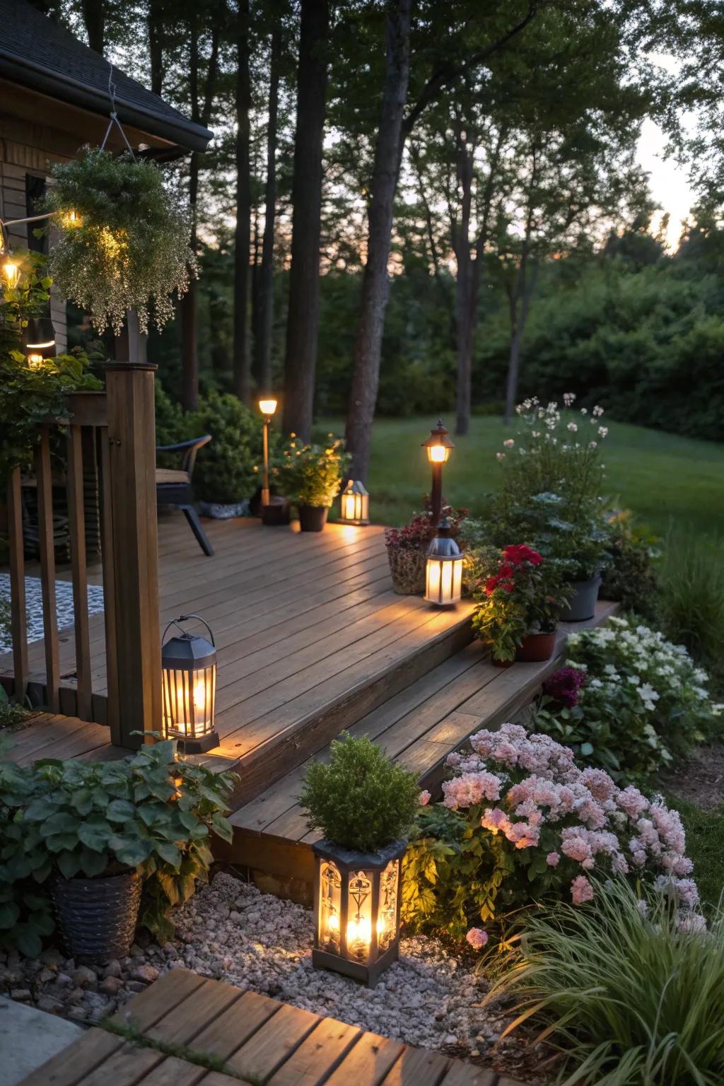 Sustainable and simple illumination is provided by solar lights.