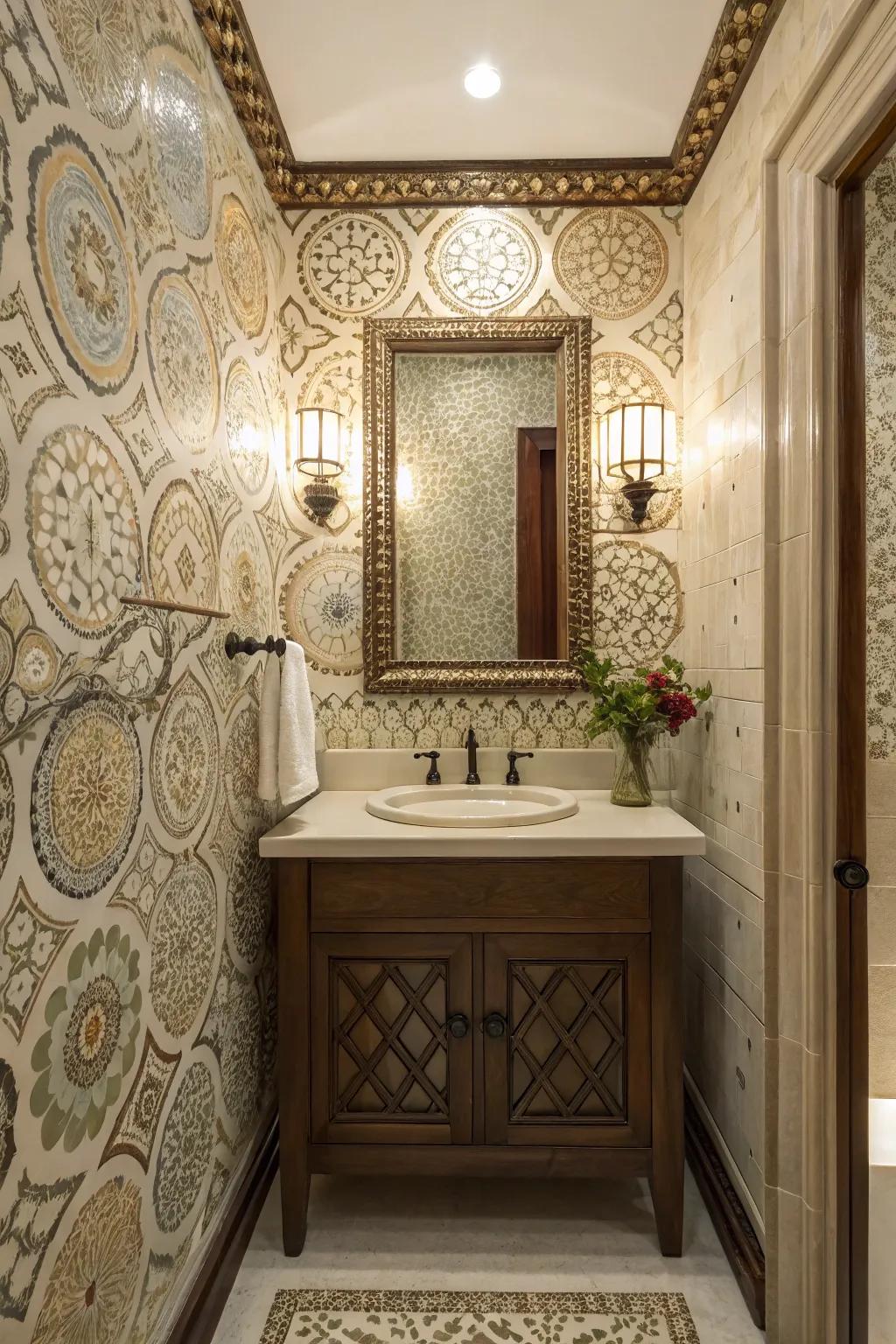 Wonderful walls create rhythm.