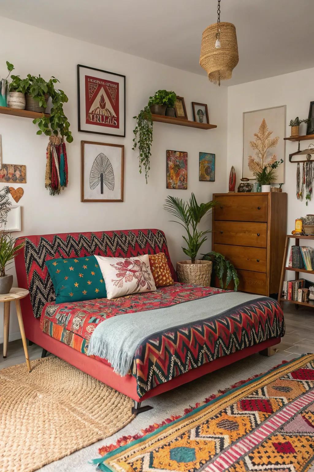 Bold patterns give your décor character and excitement.