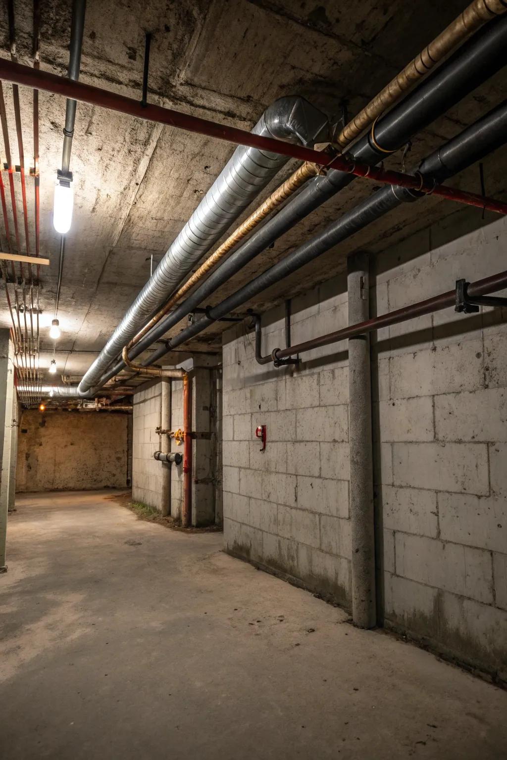 Industrial elements add rugged charm to your speakeasy.