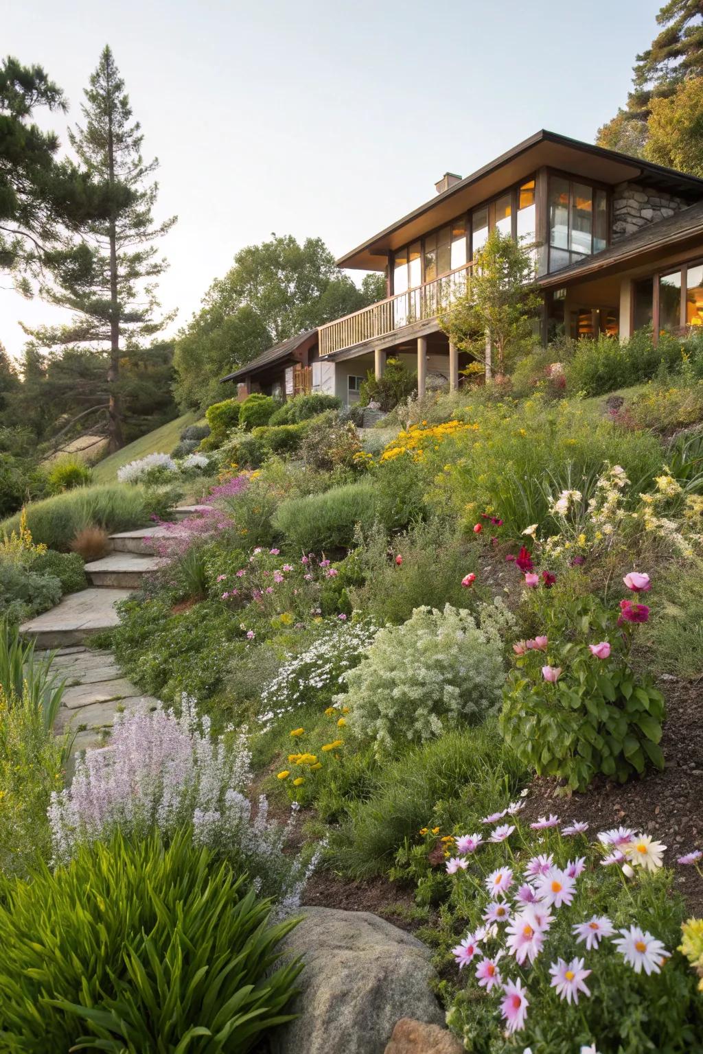 Local flora provides an easy-care, sustainable landscape solution.