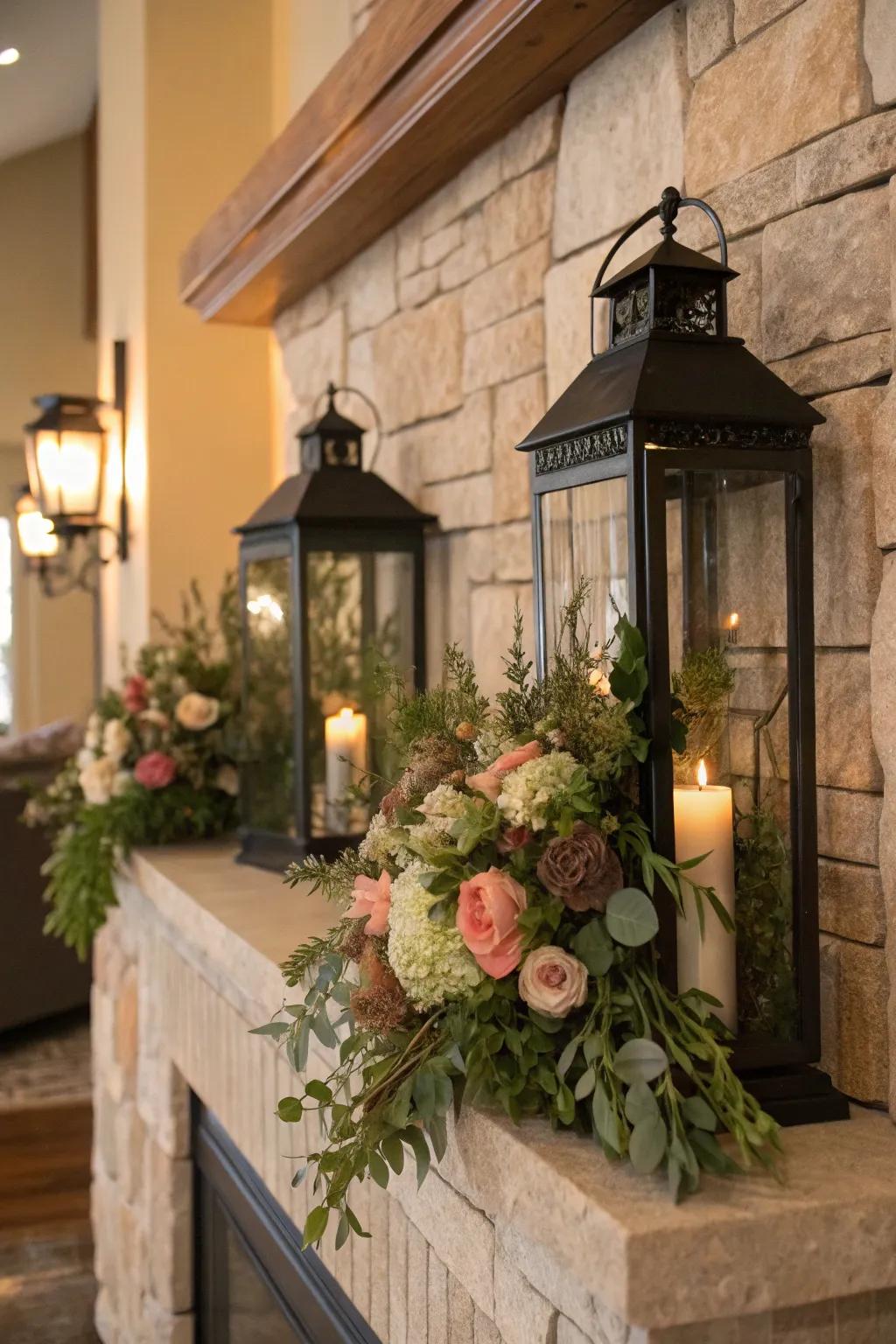 By including flower decorations, lanterns offer a fresh spring ambiance.