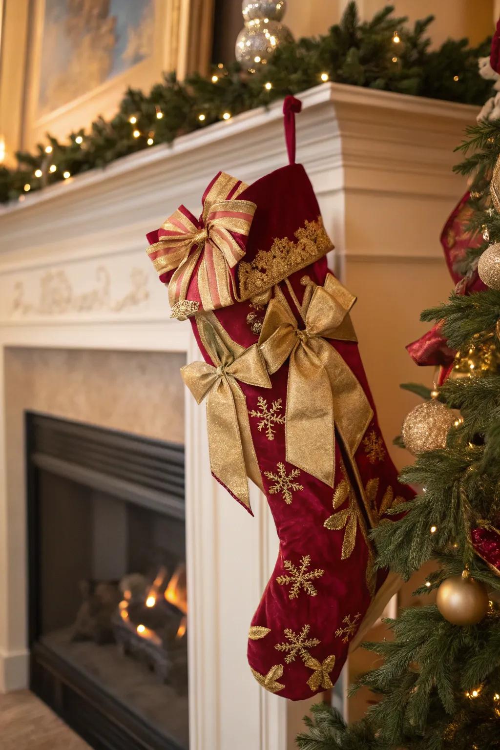 Loops and straps contribute a graceful touch.