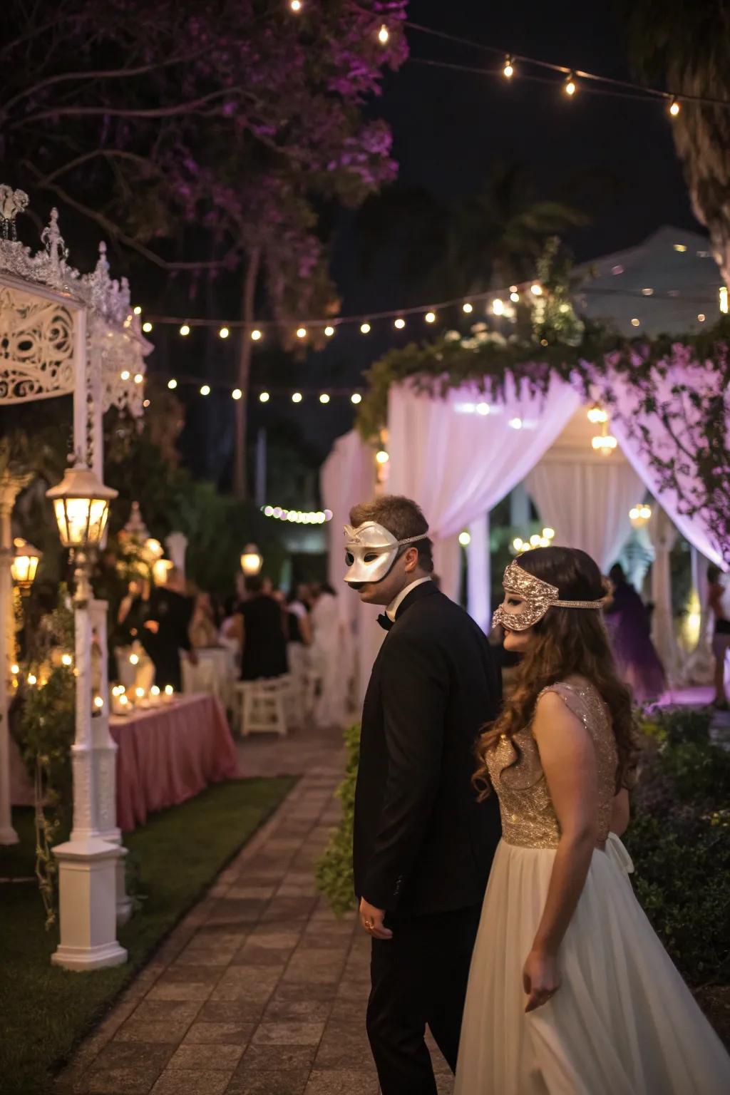 Intrigue attendees with a camouflage gala beneath the constellations.